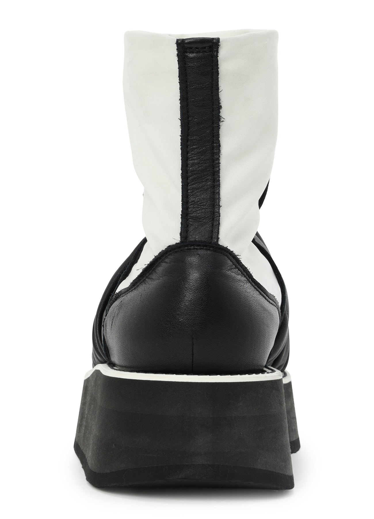 SOFT TANNED LEATHER+ STRETCH TEX DRAPE BOOTS