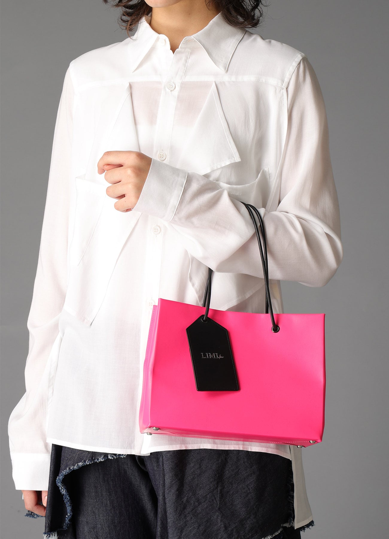 ORIGINAL PINK LEATHER SHOPPING BAG A
