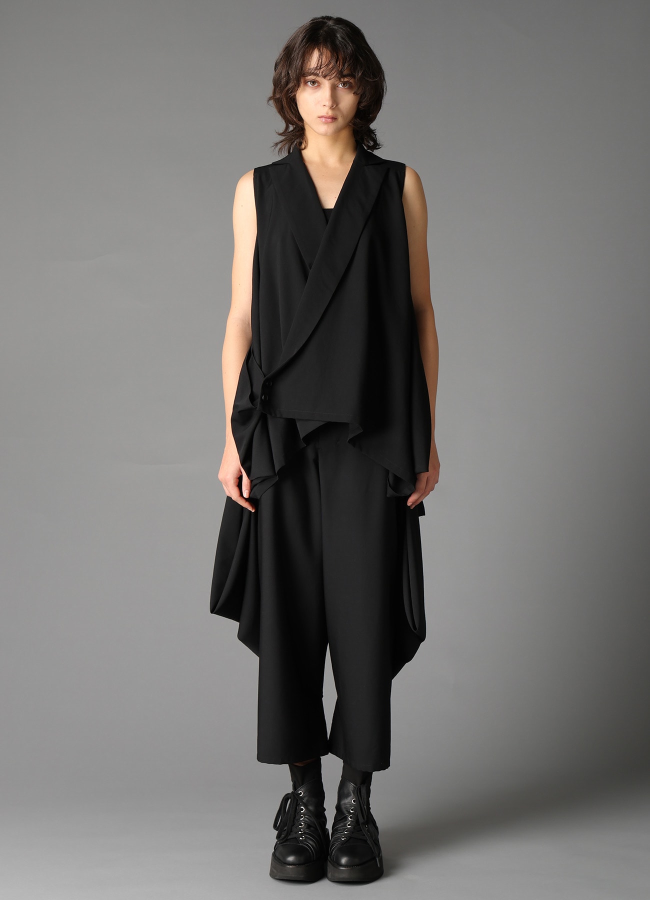 W/GABARDINE WRAP JACKET