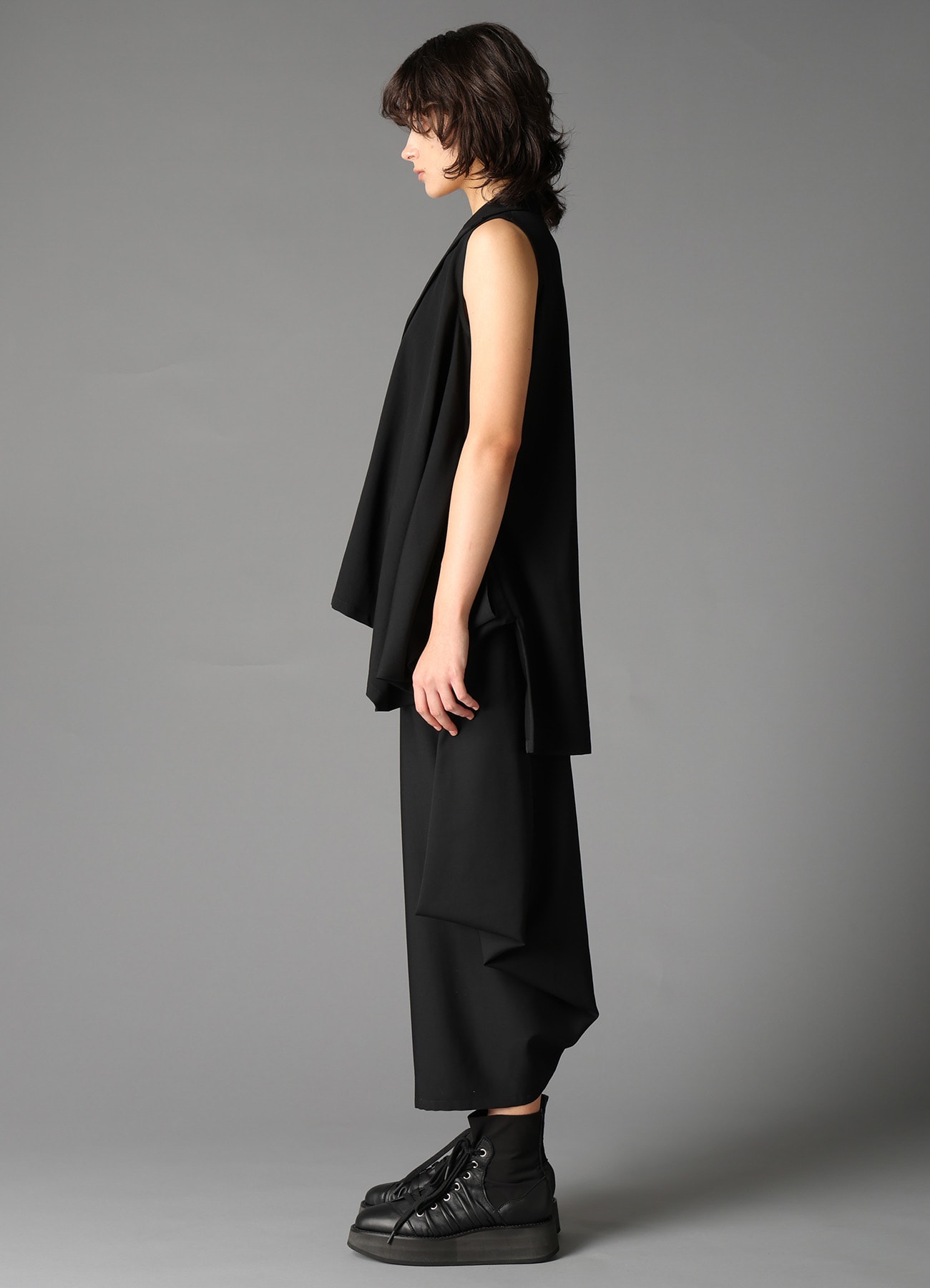 W/GABARDINE WRAP JACKET