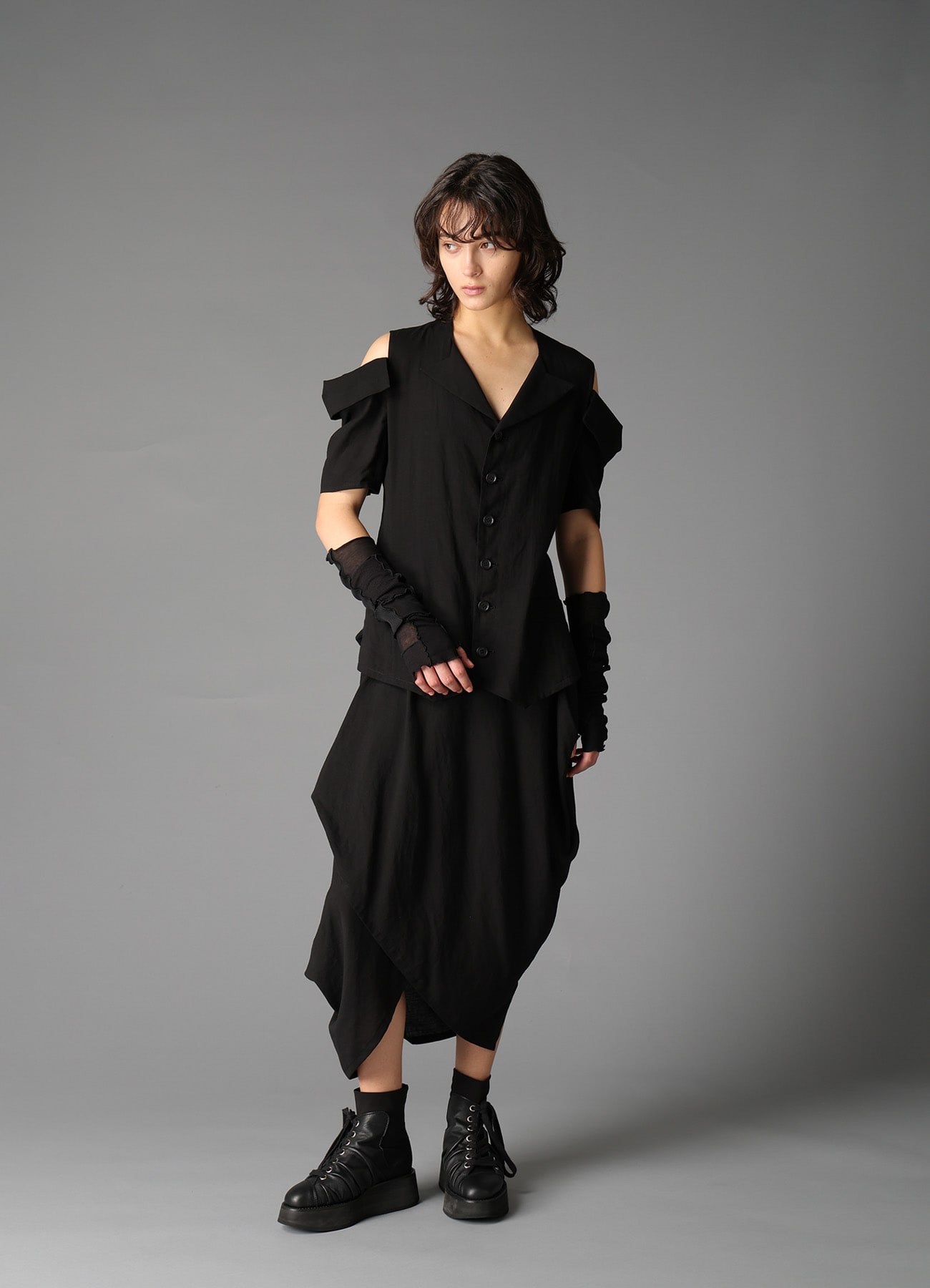 CELLULOSE/ LINEN LAWN WRAP JACKET