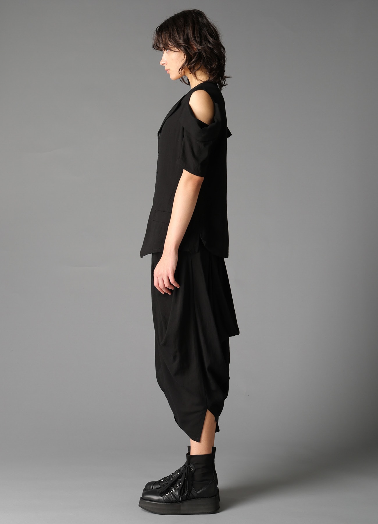 CELLULOSE/ LINEN LAWN WRAP JACKET