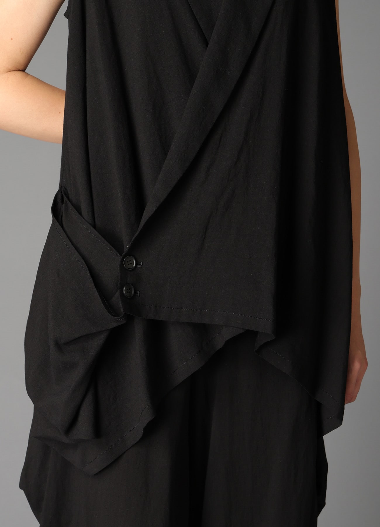 CELLULOSE/ LINEN LAWN WRAP JACKET