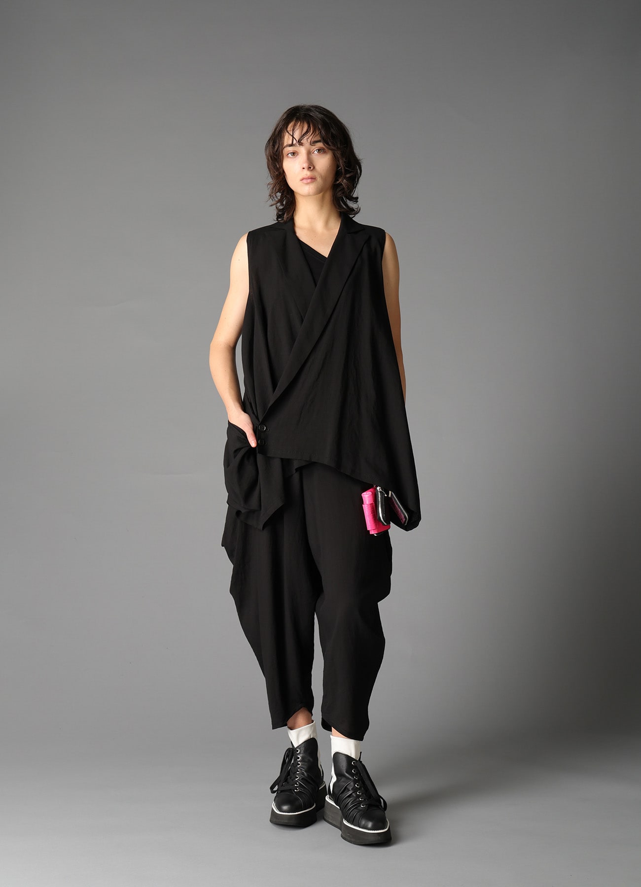 CELLULOSE/ LINEN LAWN WRAP JACKET