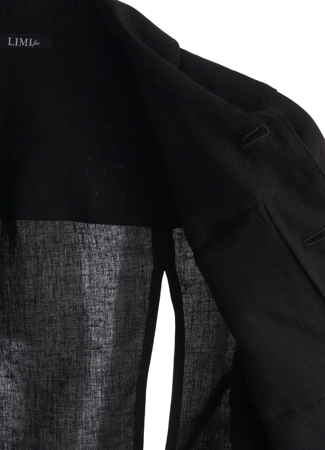 CELLULOSE/ LINEN LAWN DESIGNED SLEEVE JACKET A