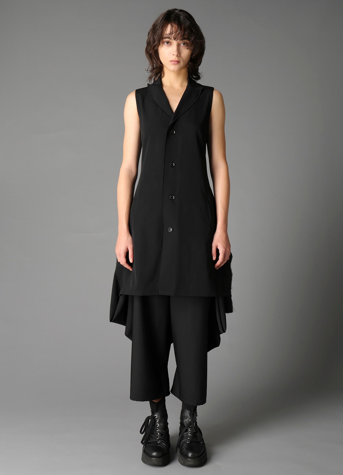 W/GABARDINE BIG SHOULDER JACKET