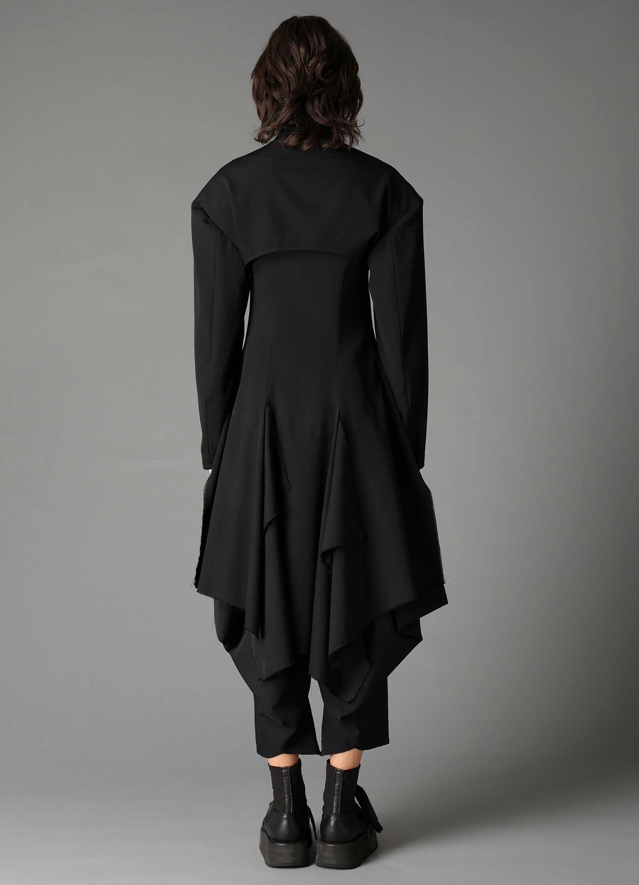 W/GABARDINE BIG SHOULDER JACKET