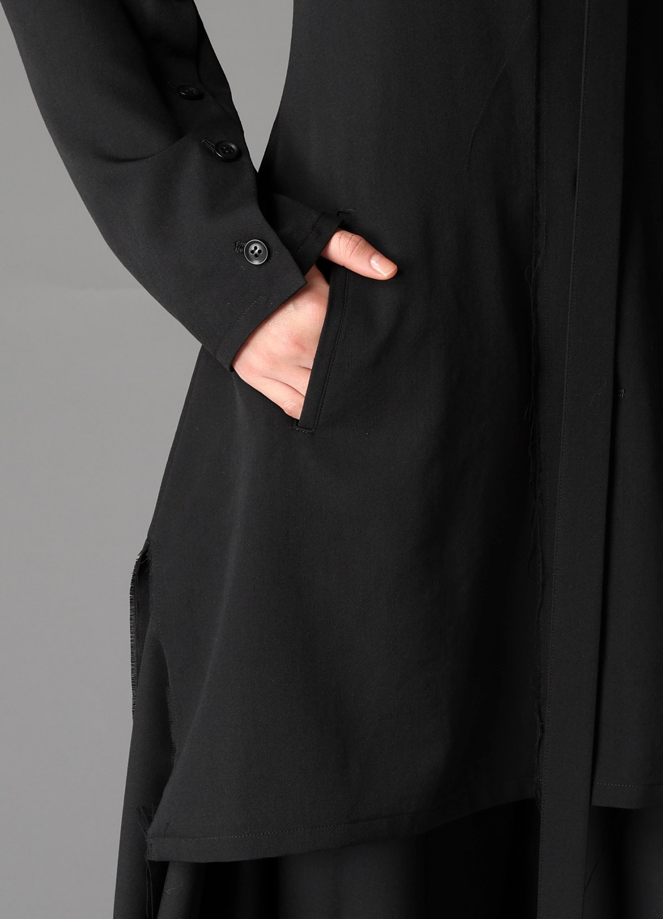 W/GABARDINE BIG SHOULDER JACKET