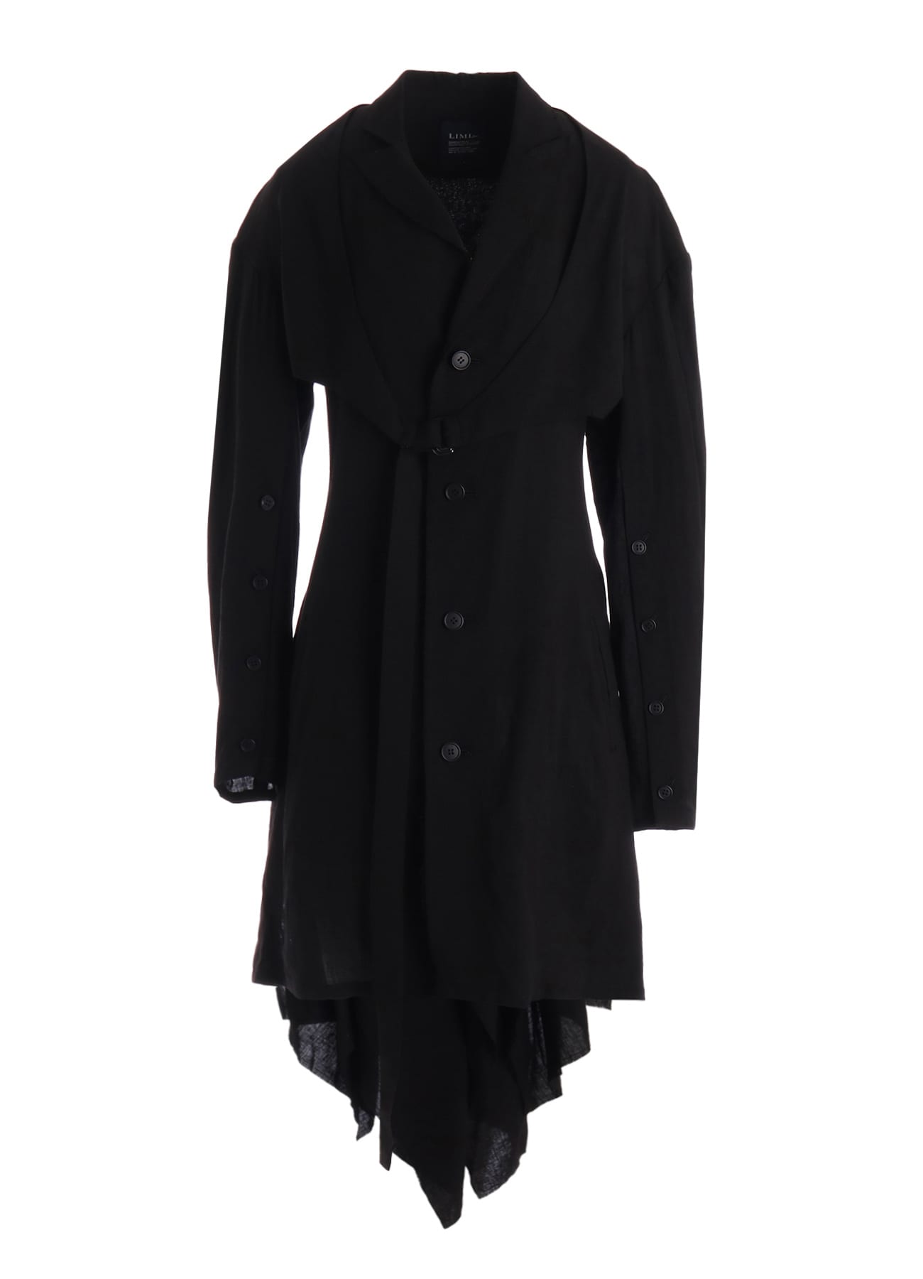 CELLULOSE/ LINEN LAWN BIG SHOULDER JACKET