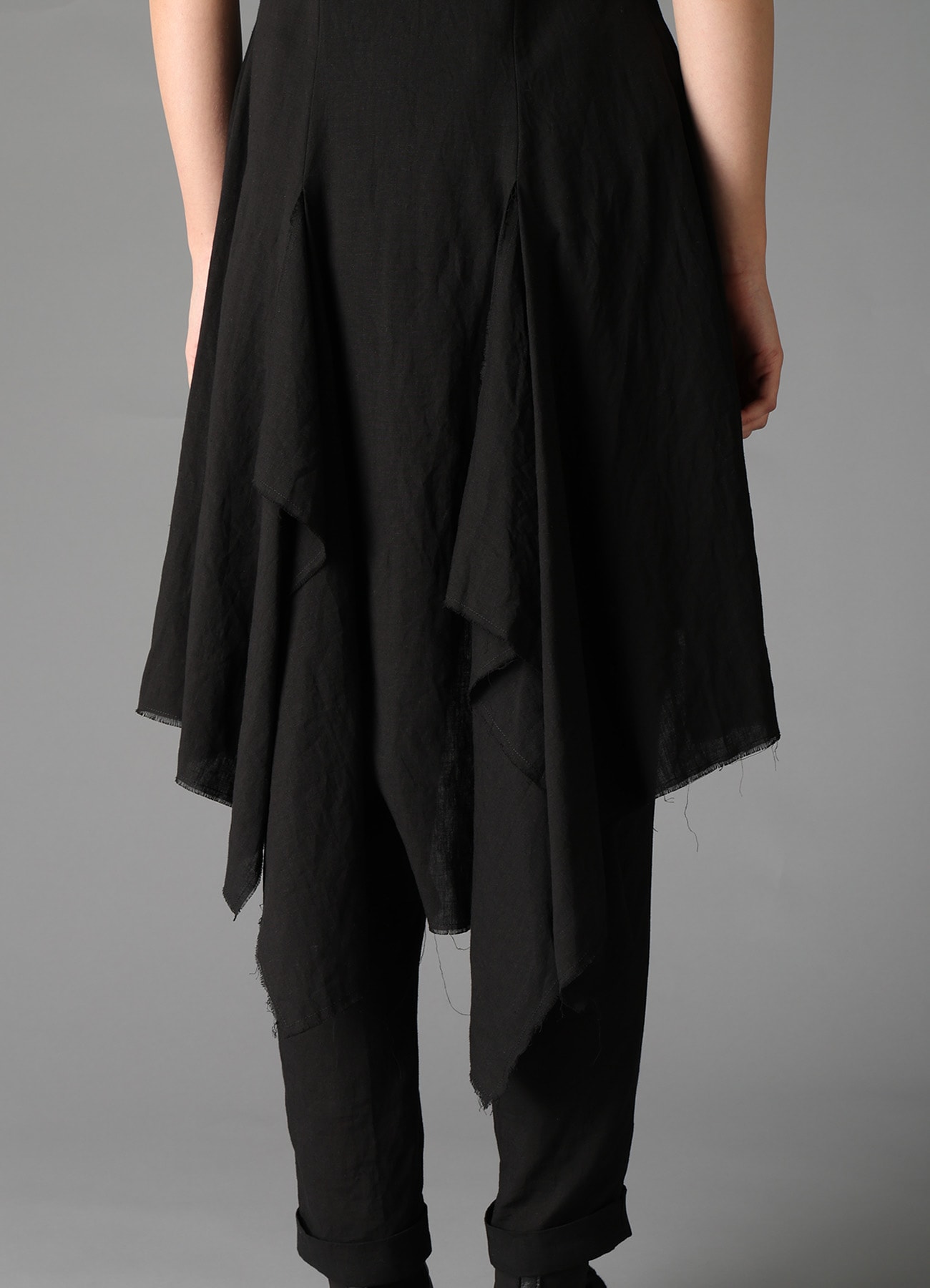 CELLULOSE/ LINEN LAWN BIG SHOULDER JACKET