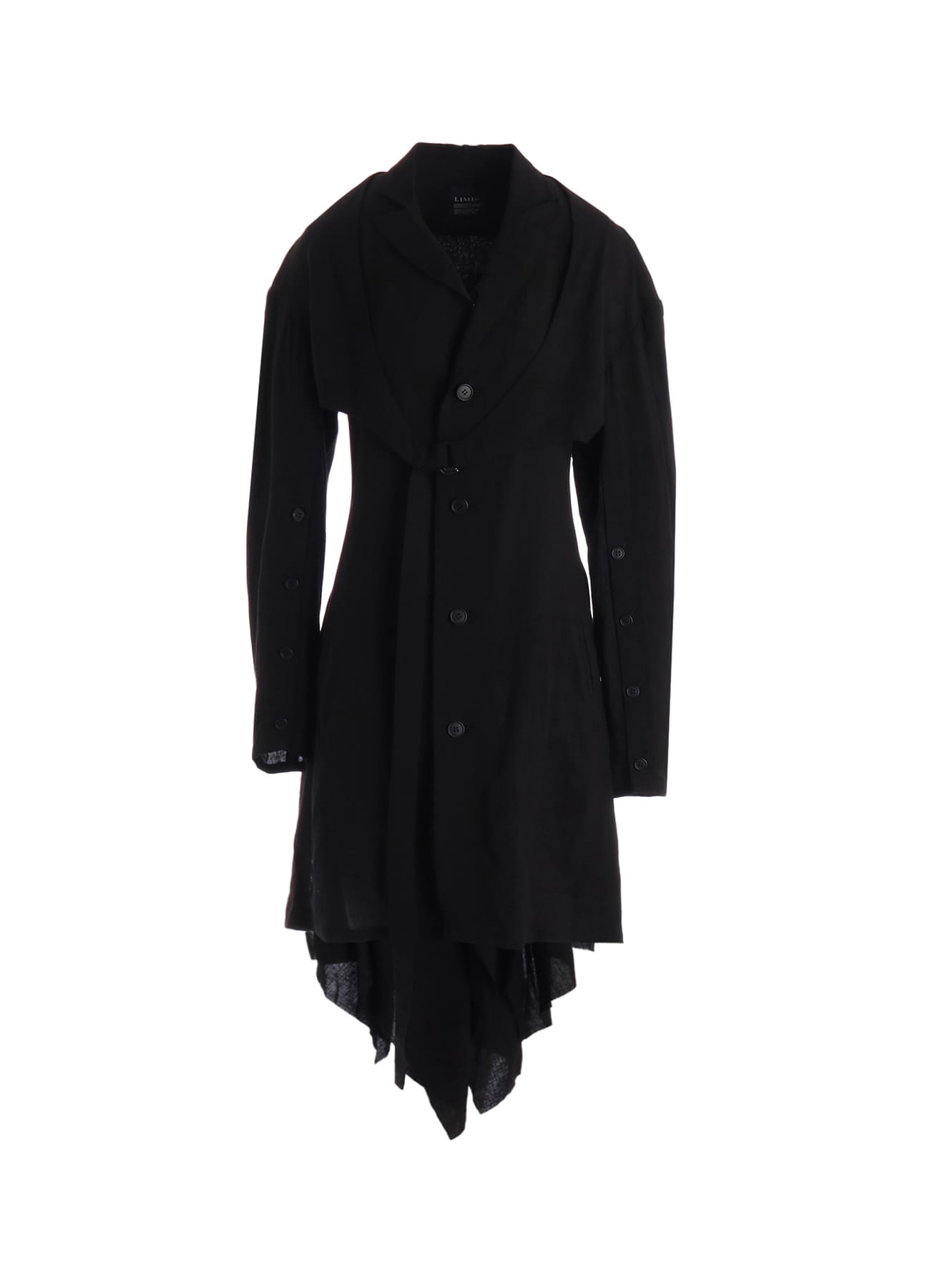 CELLULOSE/ LINEN LAWN BIG SHOULDER JACKET