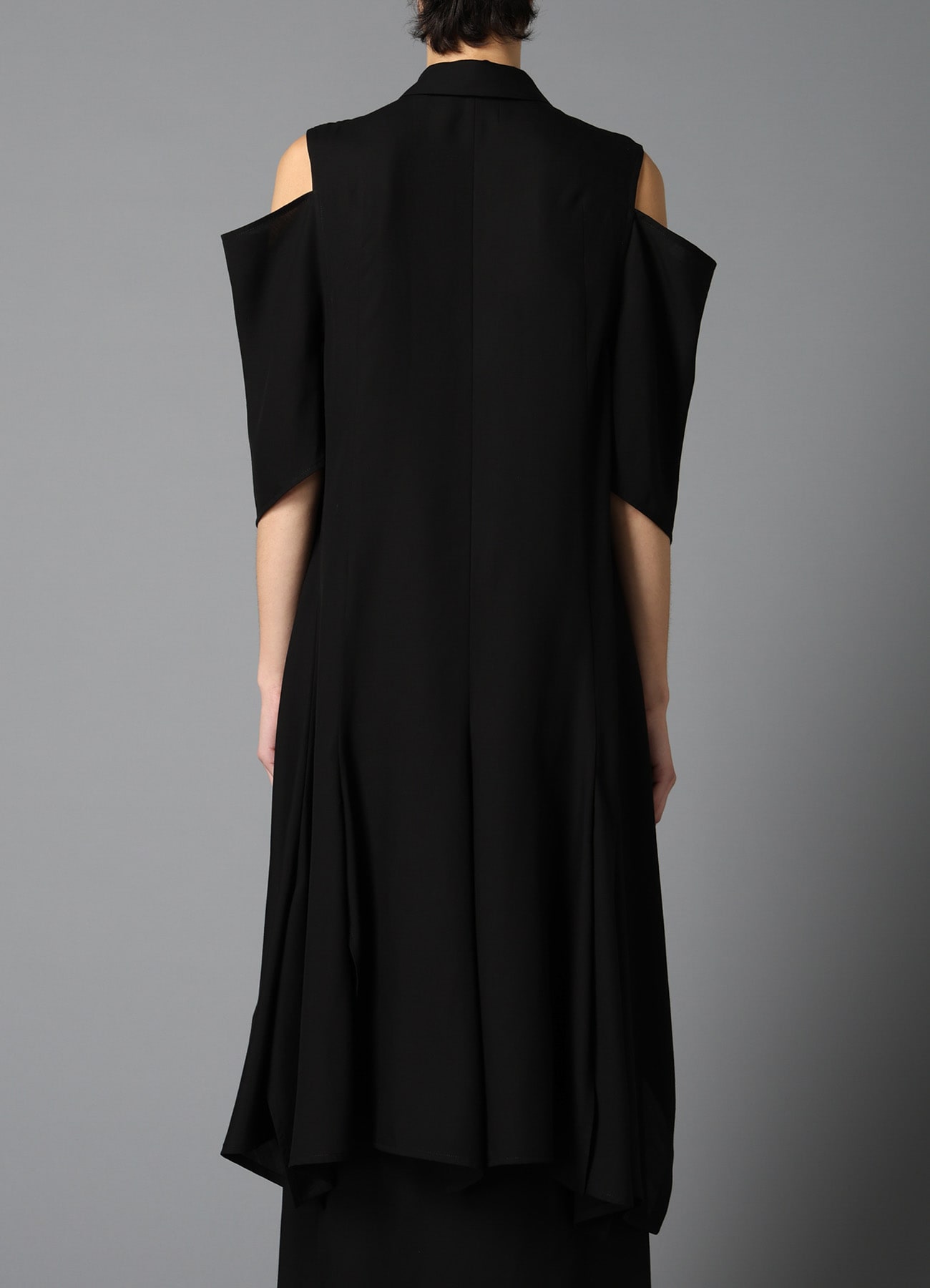 OPEN SHOULDER LONG JACKET(S Black): LIMI feu｜THE SHOP YOHJI YAMAMOTO