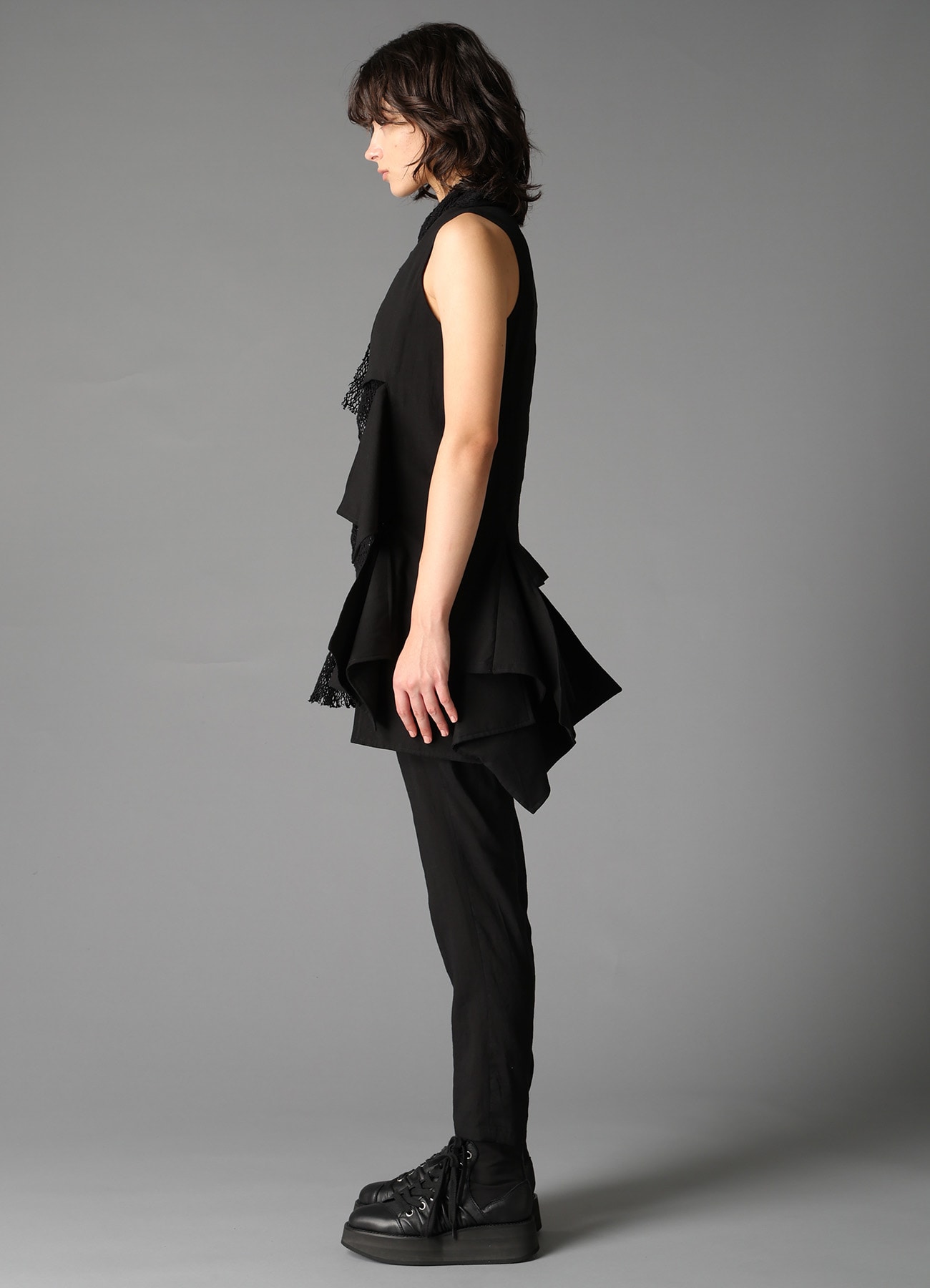 CELLULOSE/ LINEN LAWN SQUARE PANEL JACKET