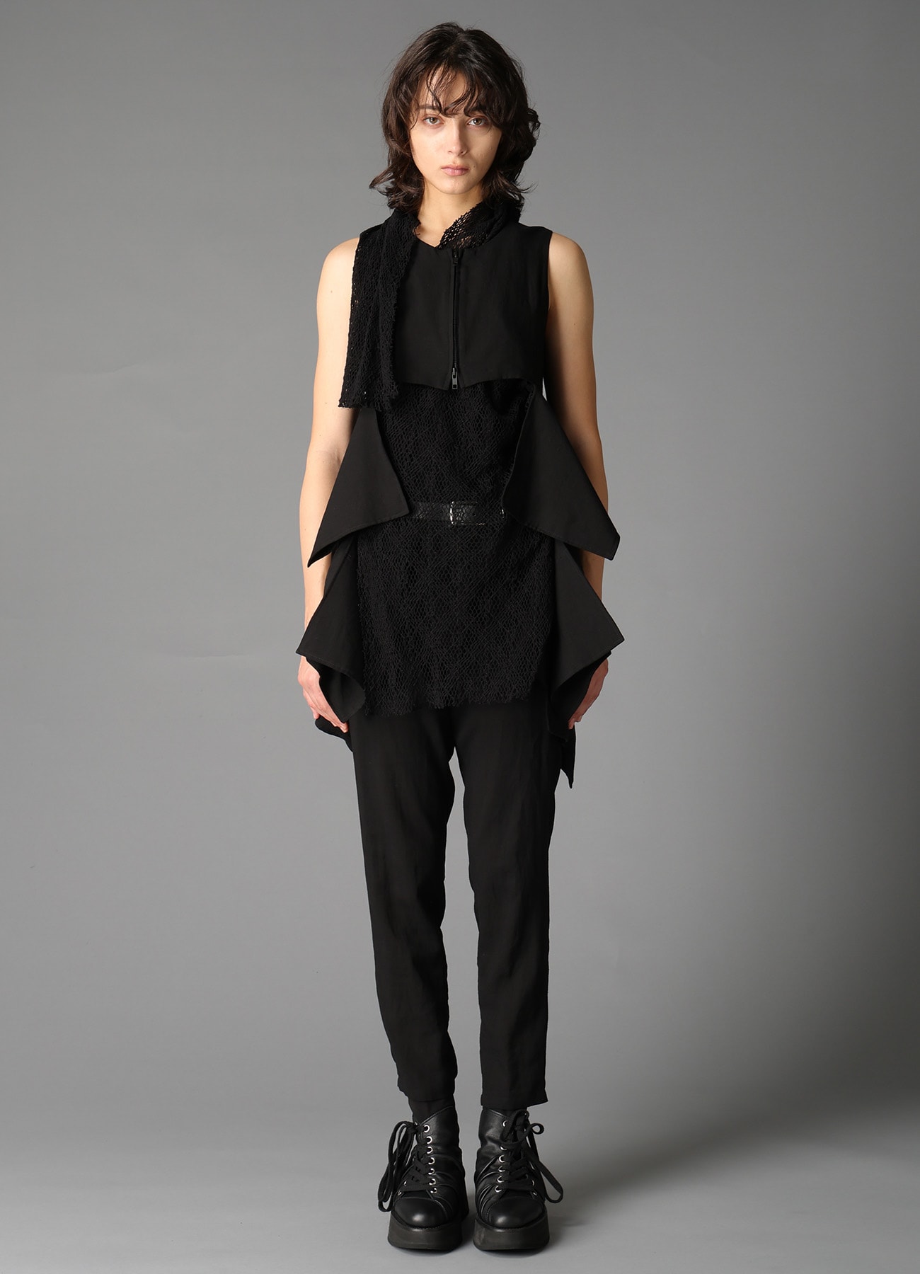 CELLULOSE/ LINEN LAWN SQUARE PANEL JACKET