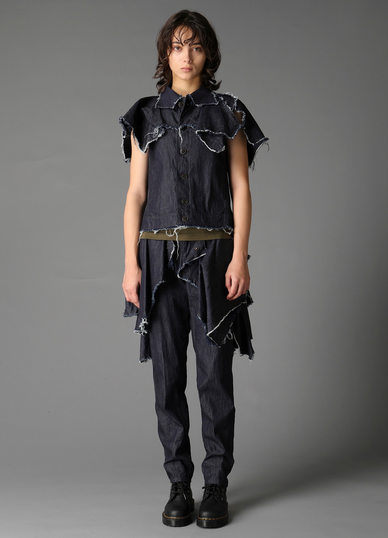 6oz DENIM DESIGNED PANEL JACKET