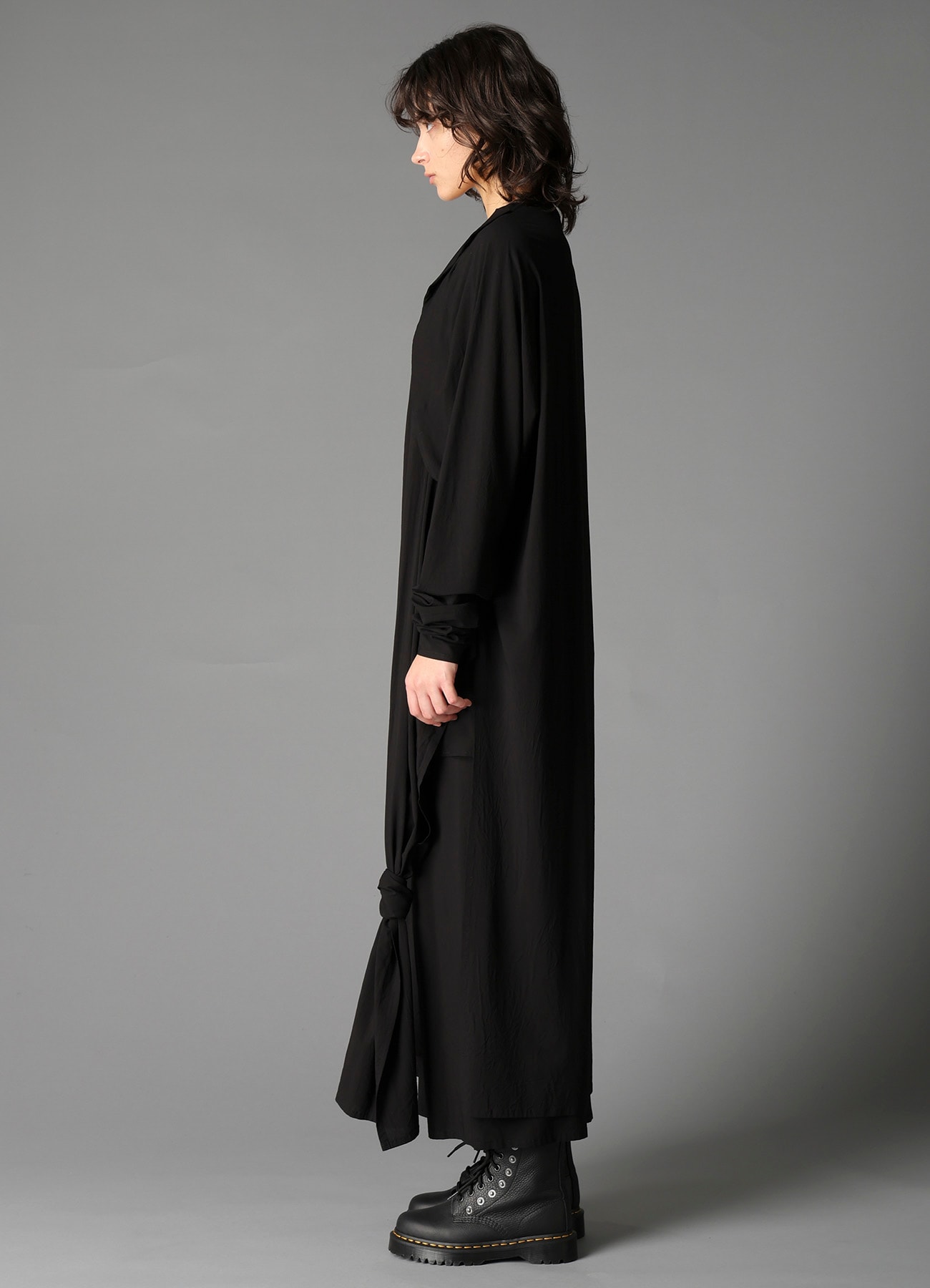 RY/ WRINKLED LAWN LONG CARDIGAN JKT