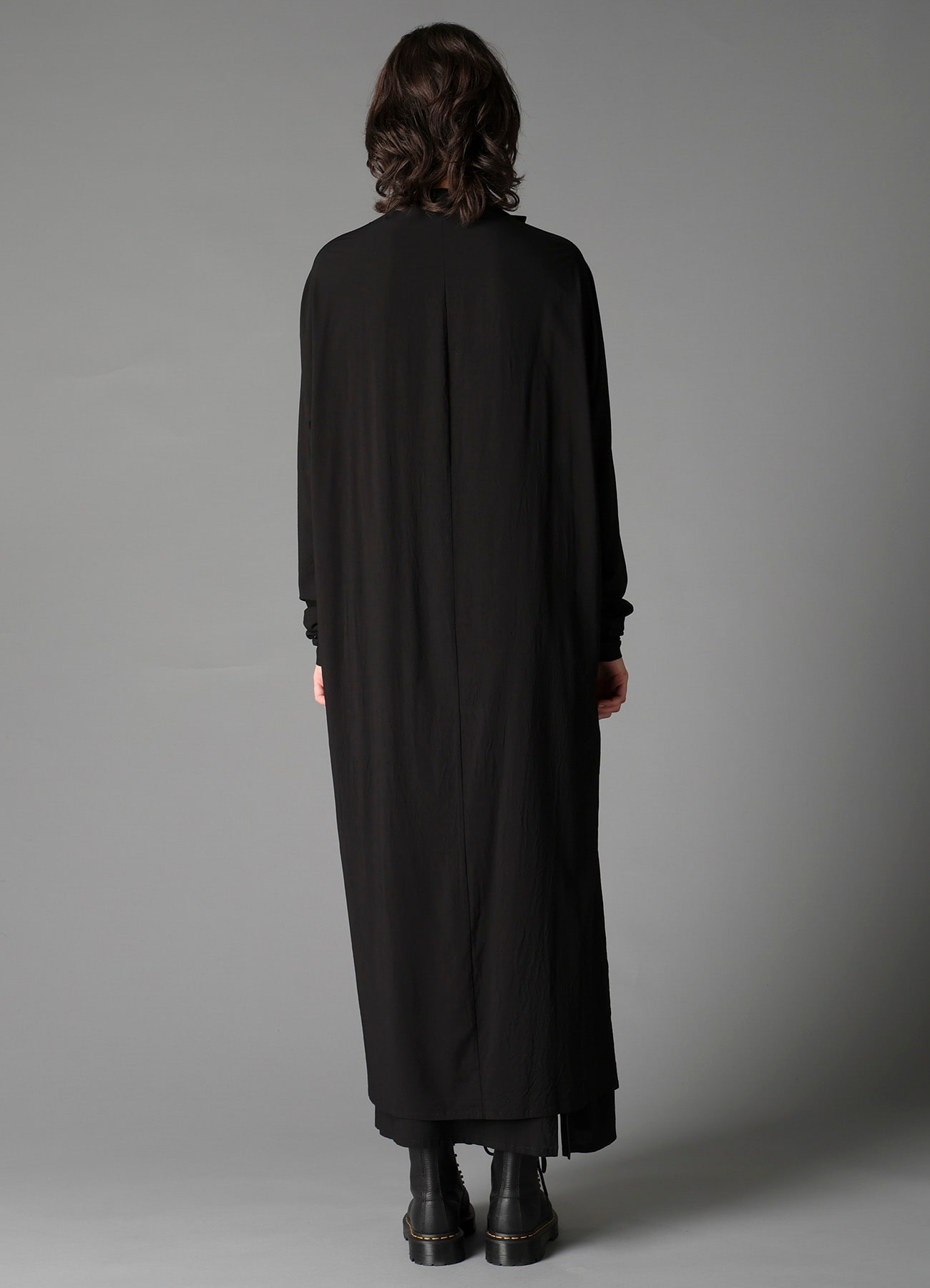 RY/ WRINKLED LAWN LONG CARDIGAN JKT