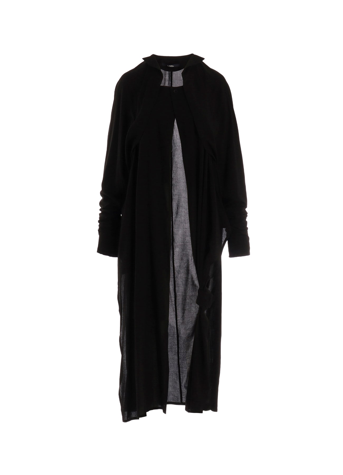 RY/ WRINKLED LAWN LONG CARDIGAN JKT