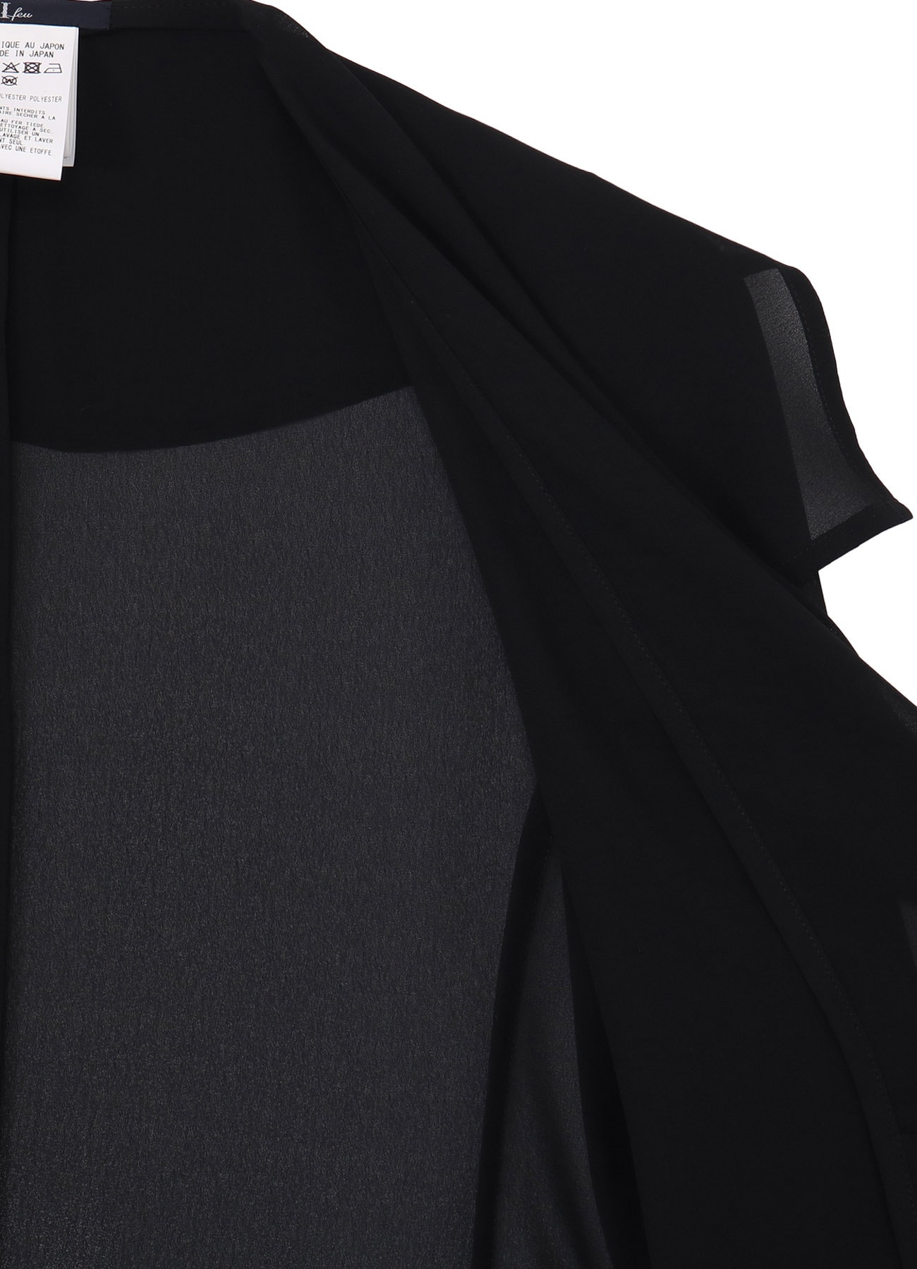 PE GEORGETTE DRAPE JACKET