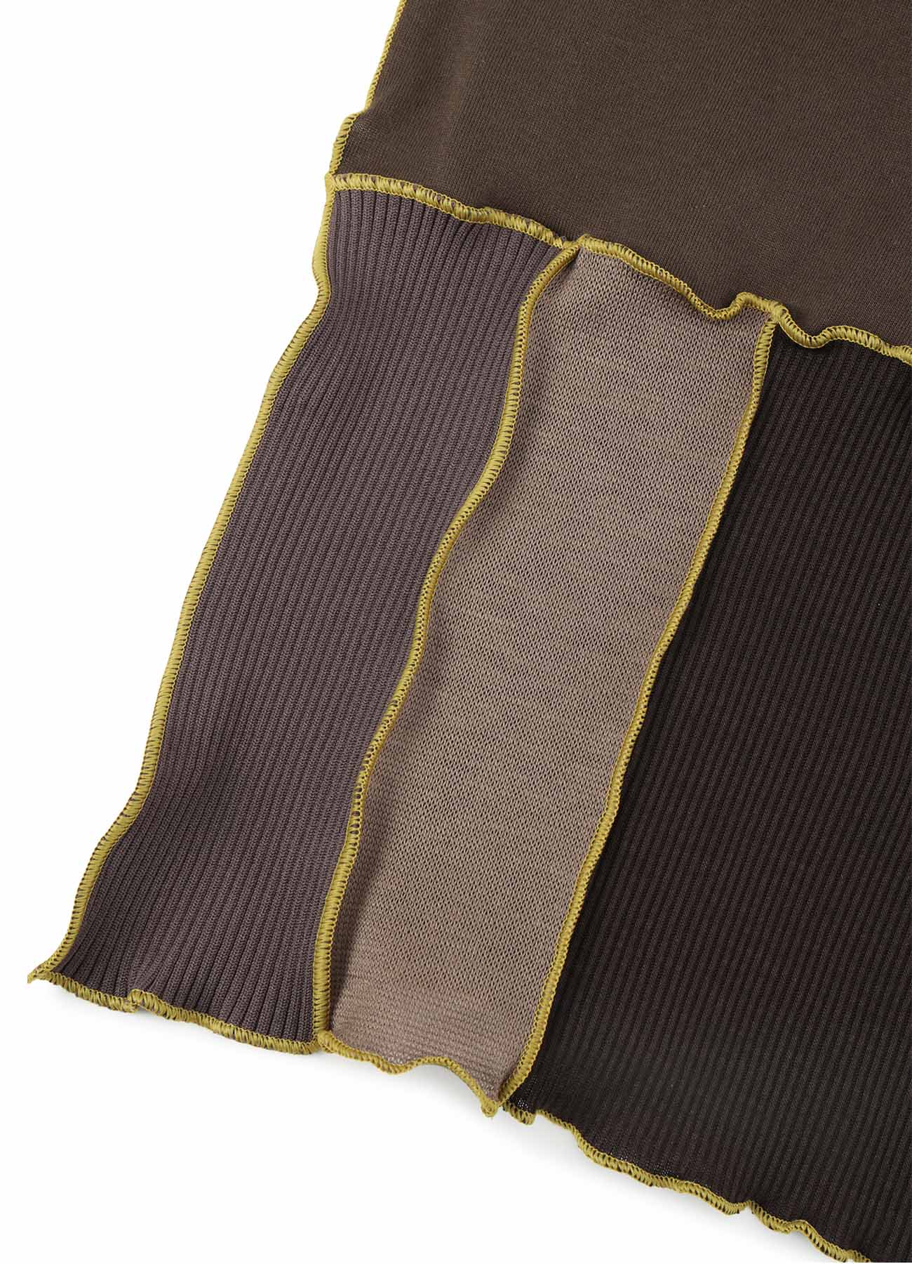 PATCHWORK PANELED SCARF