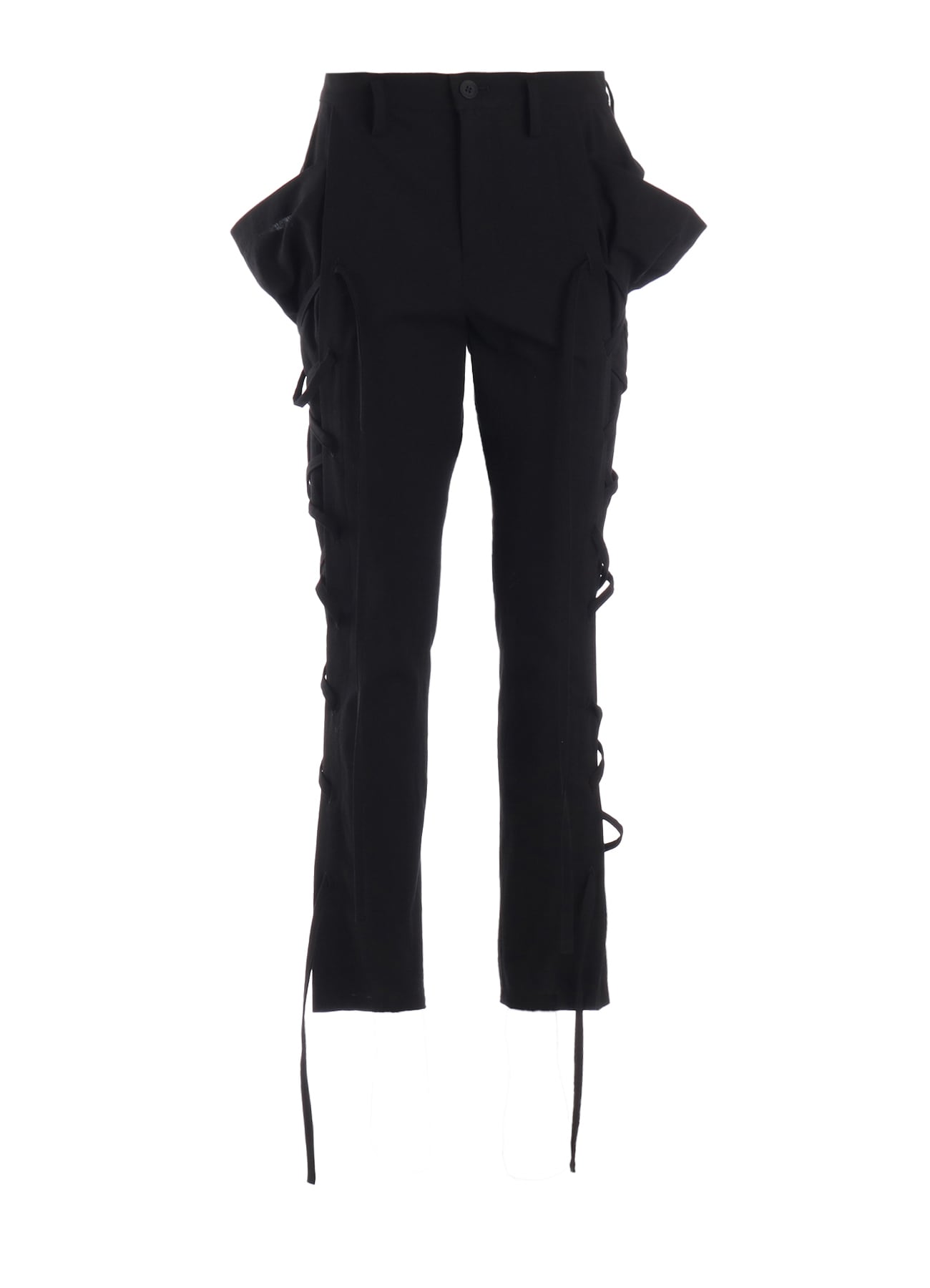 C/LI MUSLIN LACE UP PANTS