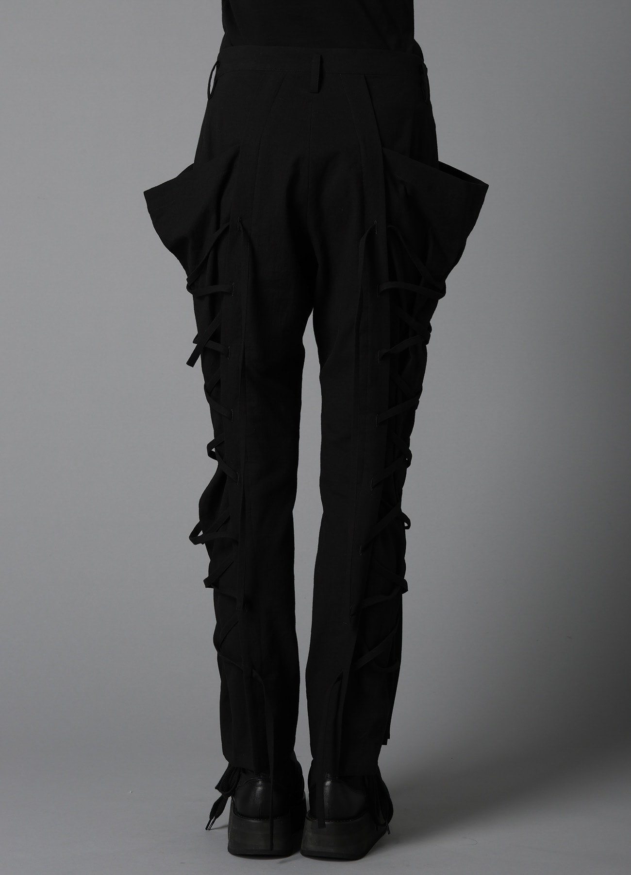 C/LI MUSLIN LACE UP PANTS