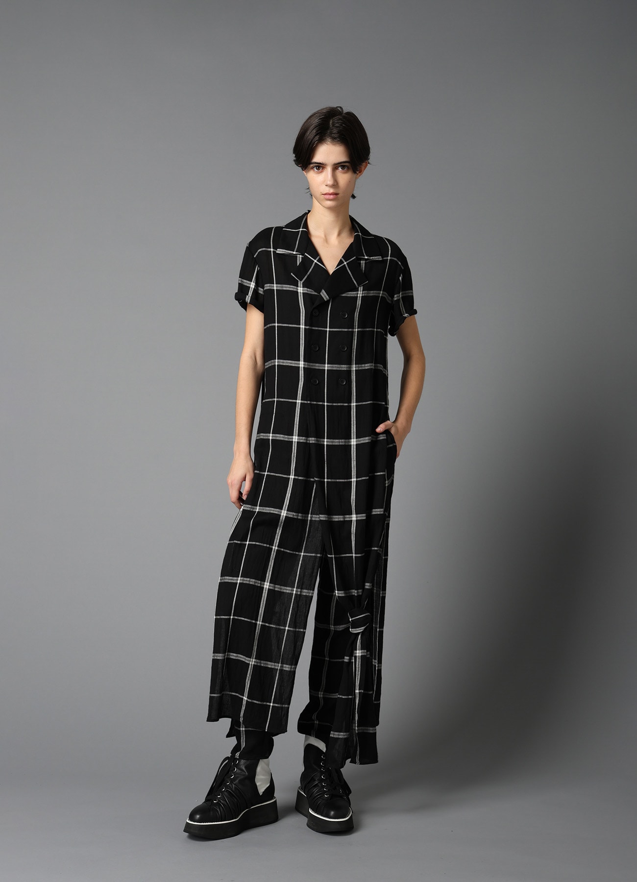 KHADI SLIT SLIM PANTS