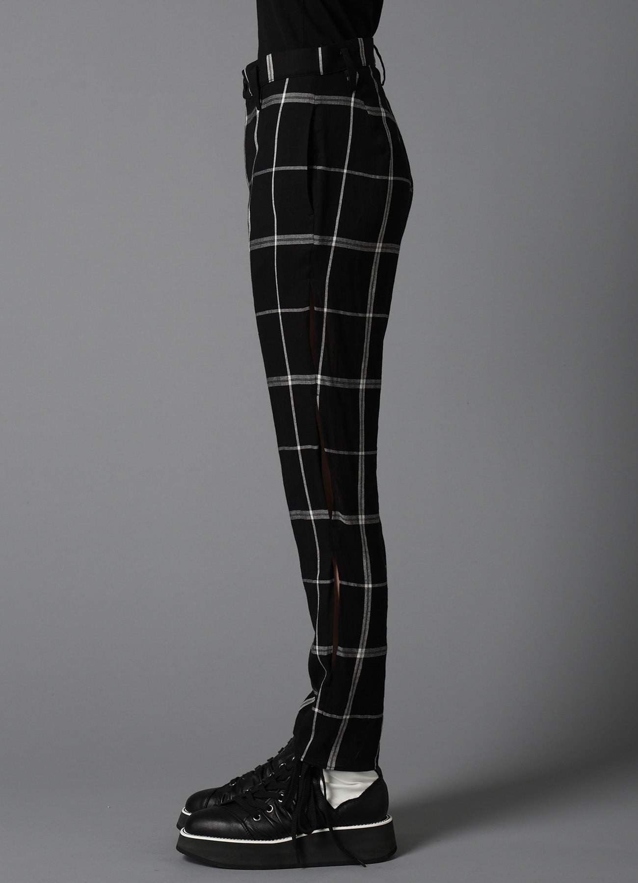 KHADI SLIT SLIM PANTS