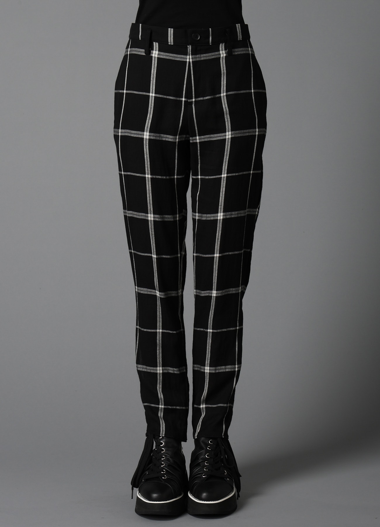 KHADI SLIT SLIM PANTS