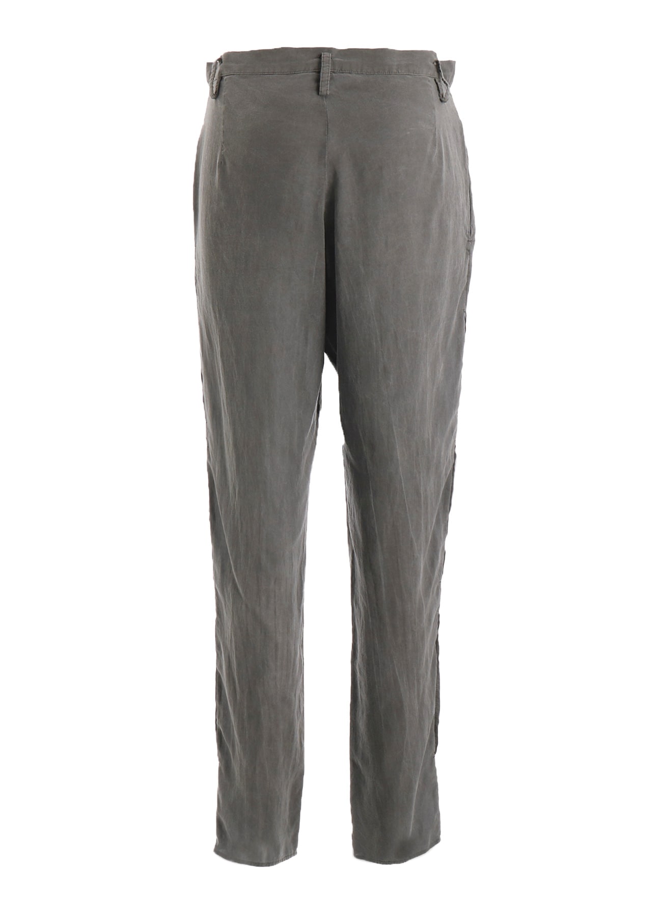 GARMENT-DYED LAWN SLIT SLIM PANTS