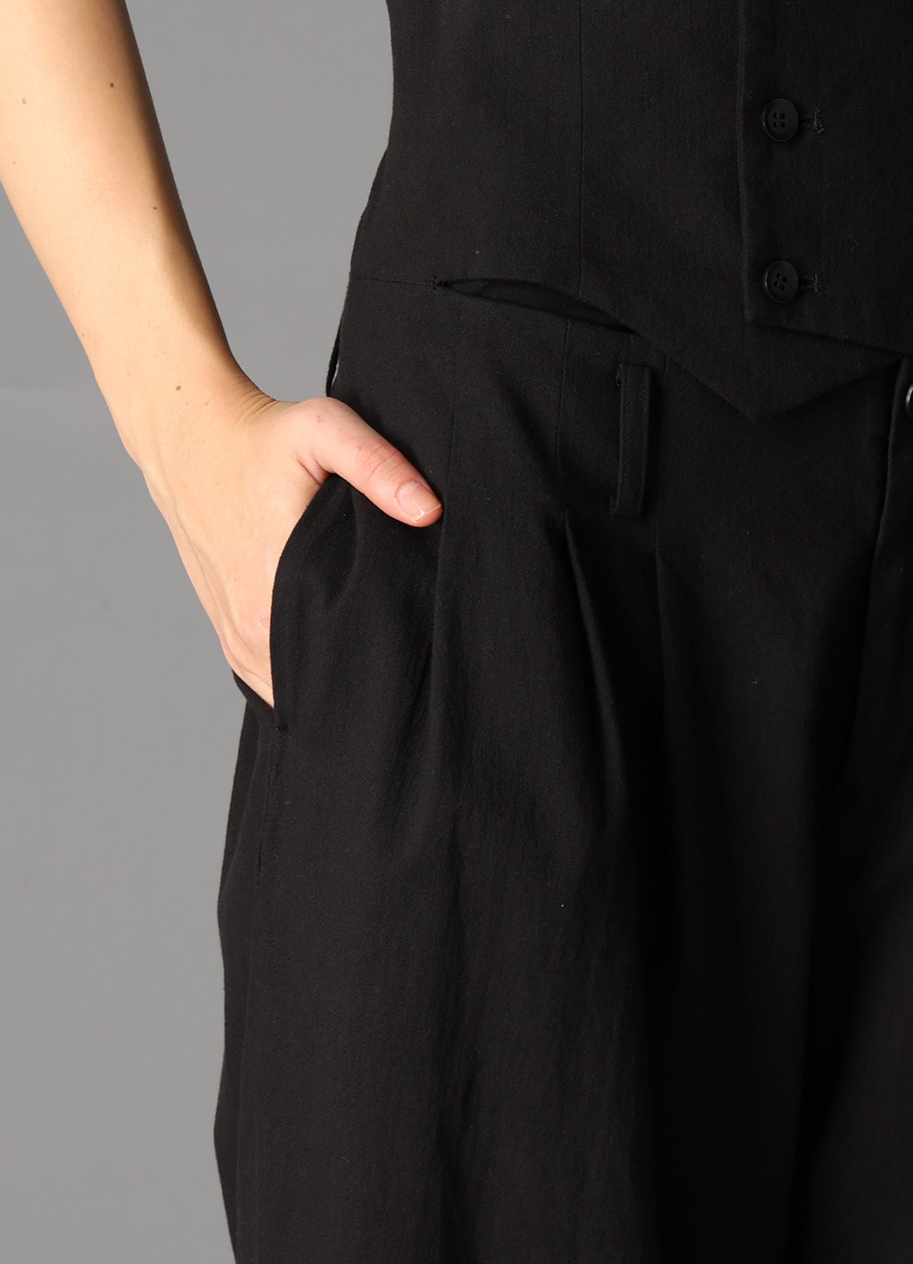 C/LI MUSLIN HIGH WAIST PANTS