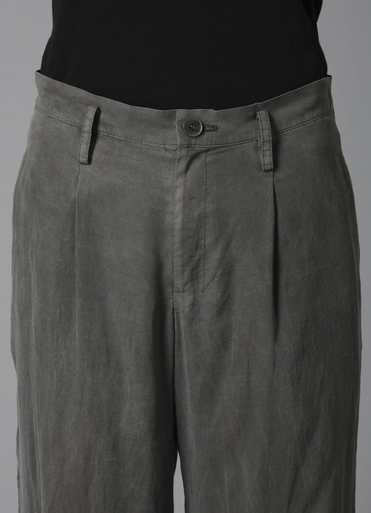 GARMENT-DYED LAWN SLIT PANTS