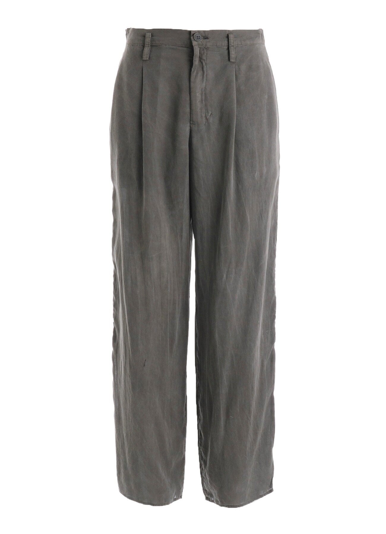 GARMENT-DYED LAWN SLIT PANTS