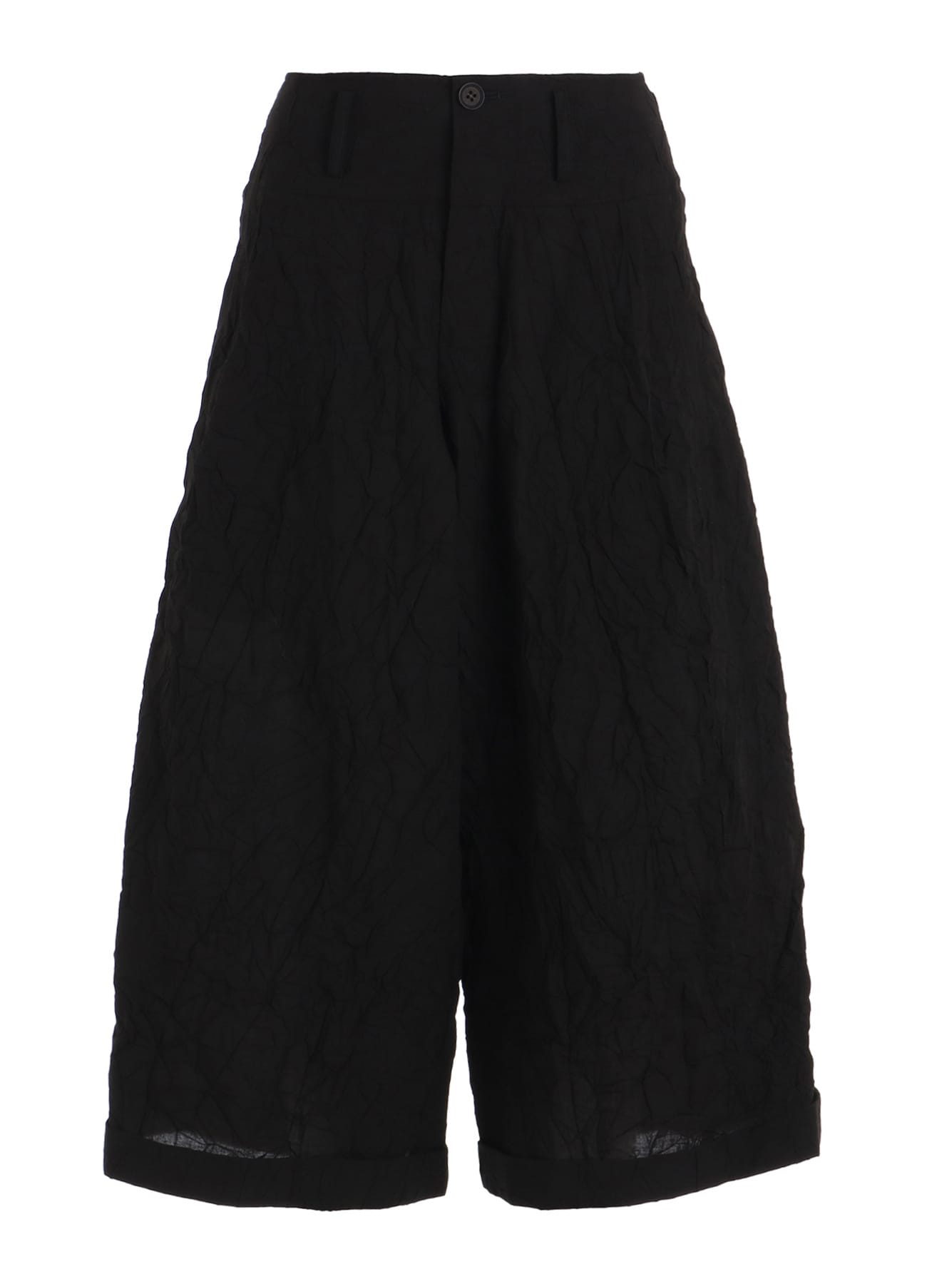 WRINKLED TYPEWRITER CROPPED MACKIN PANTS