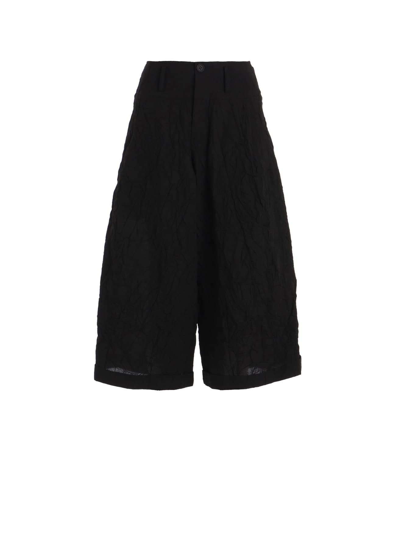 WRINKLED TYPEWRITER CROPPED MACKIN PANTS