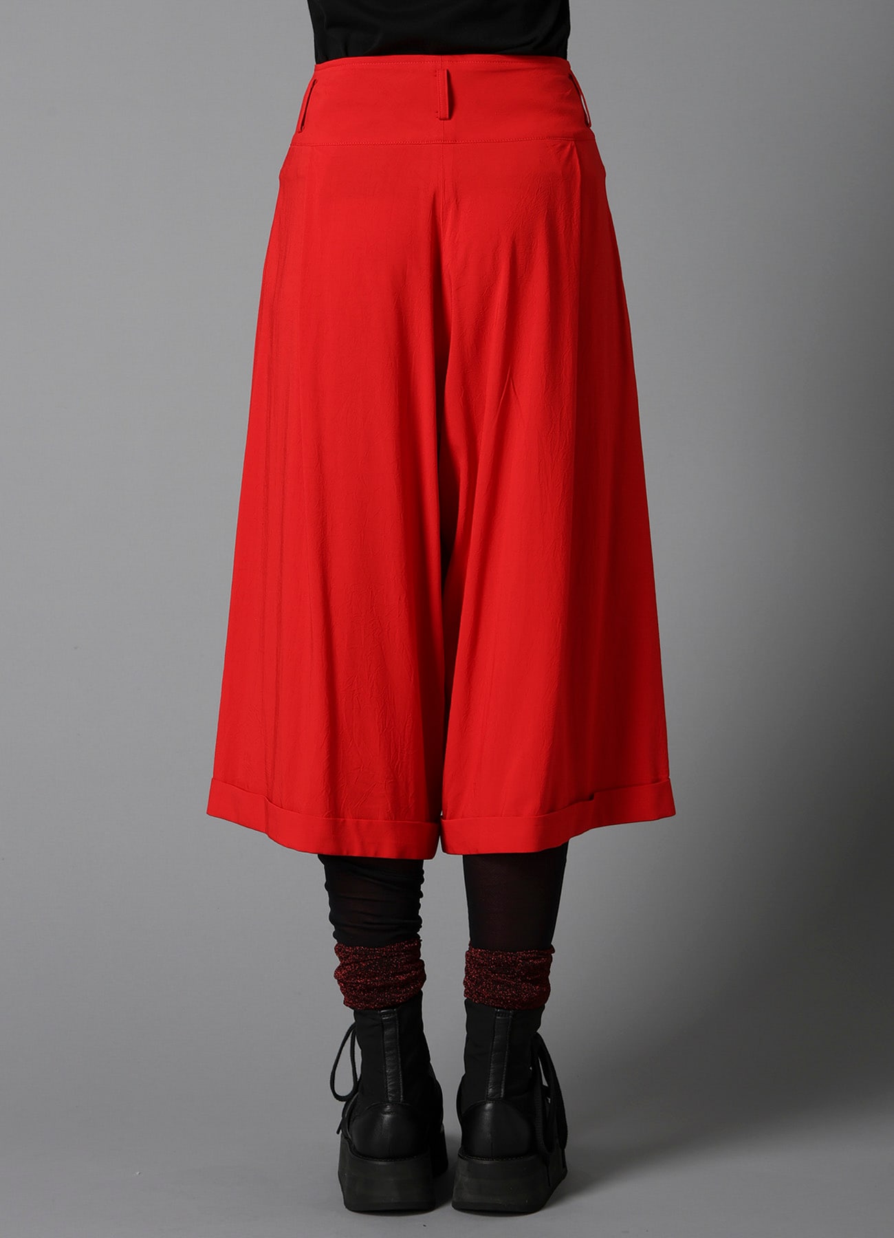 RY/ WRINKLED LAWN CROPPED MACKIN PANTS