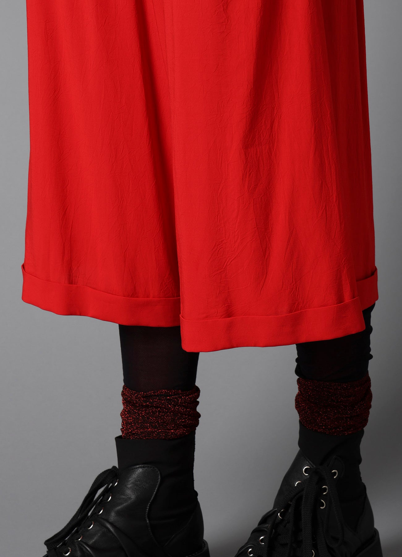 RY/ WRINKLED LAWN CROPPED MACKIN PANTS