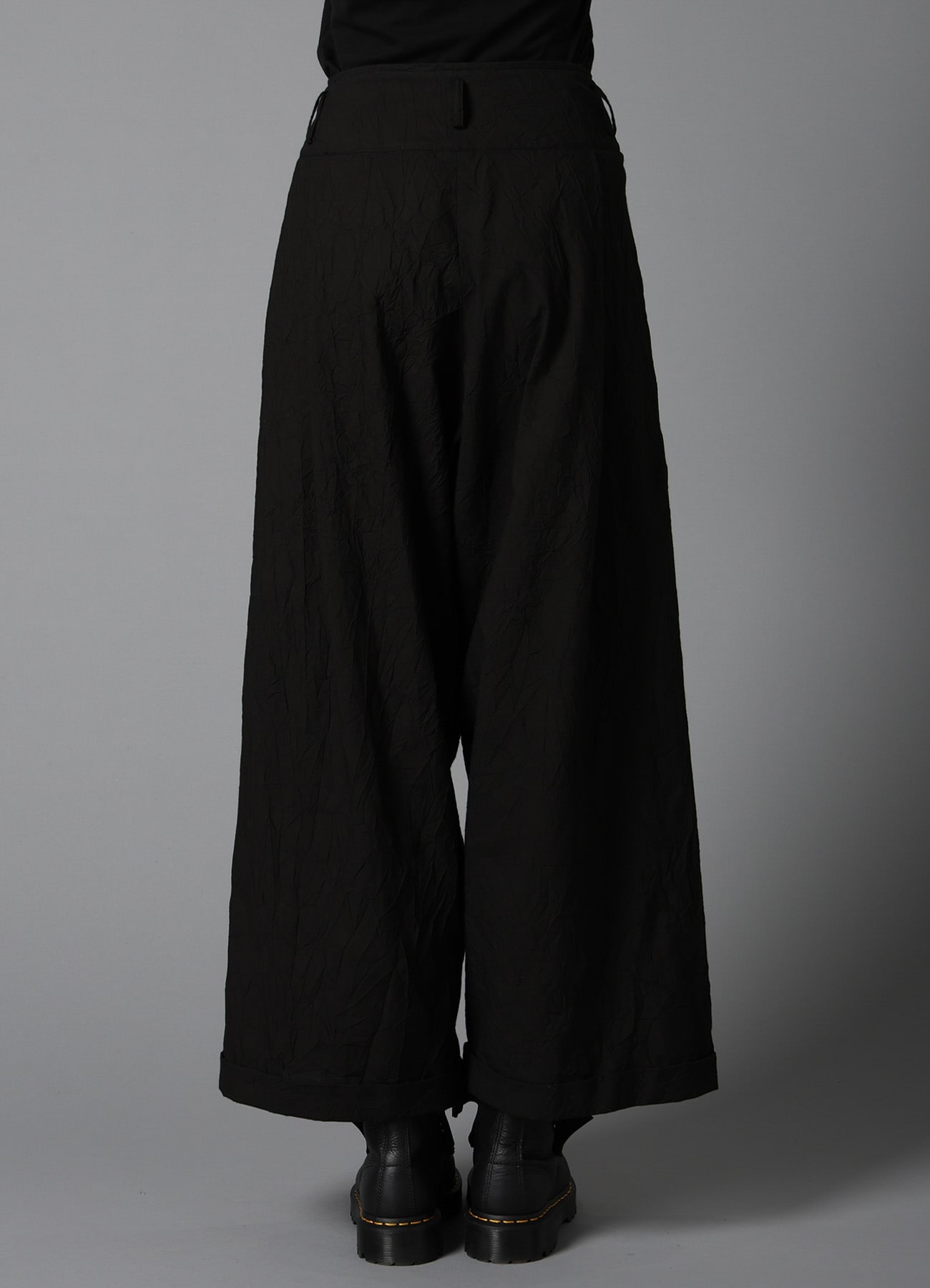 WRINKLED TYPEWRITER MACKIN WIDE PANTS