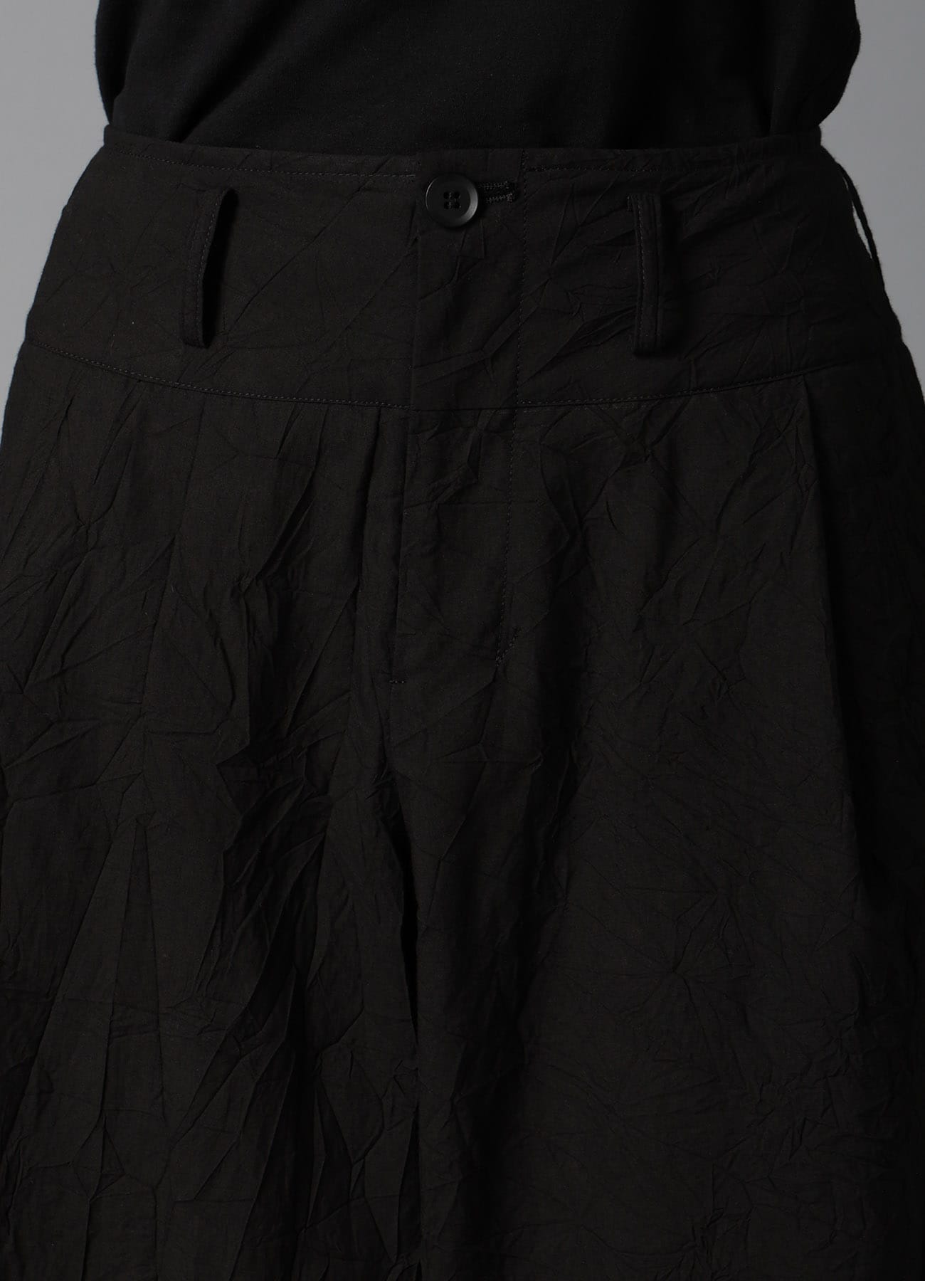 WRINKLED TYPEWRITER MACKIN WIDE PANTS