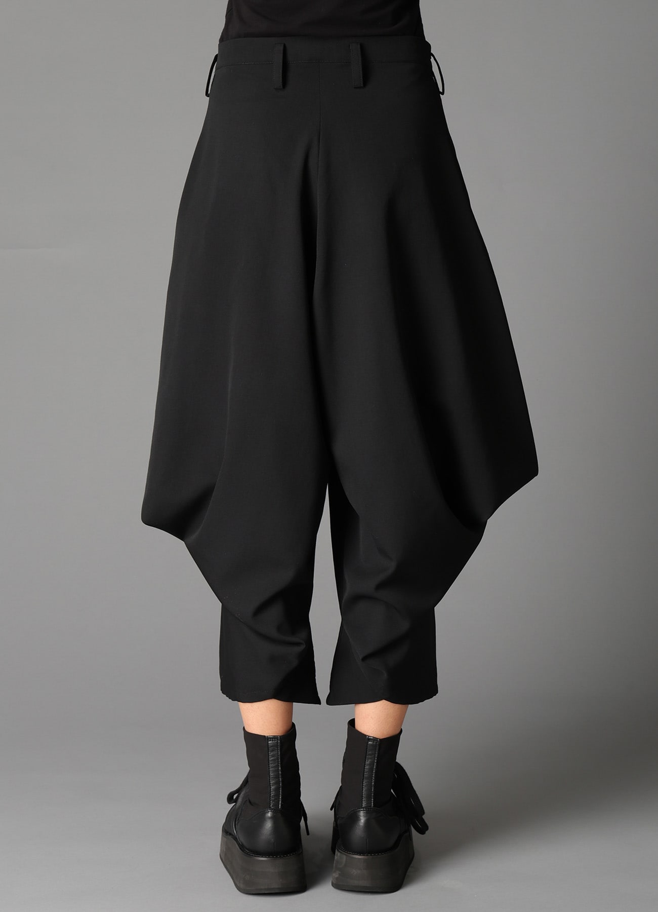W/GABARDINE BIG TUCK PANTS B