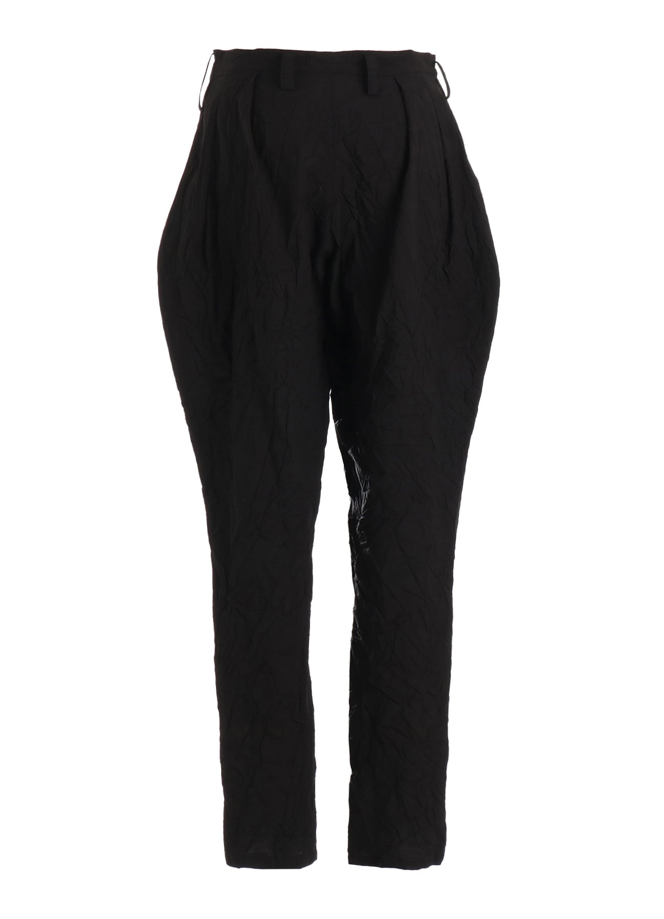 WRINKLED TYPEWRITER WAIST TUCK PANTS