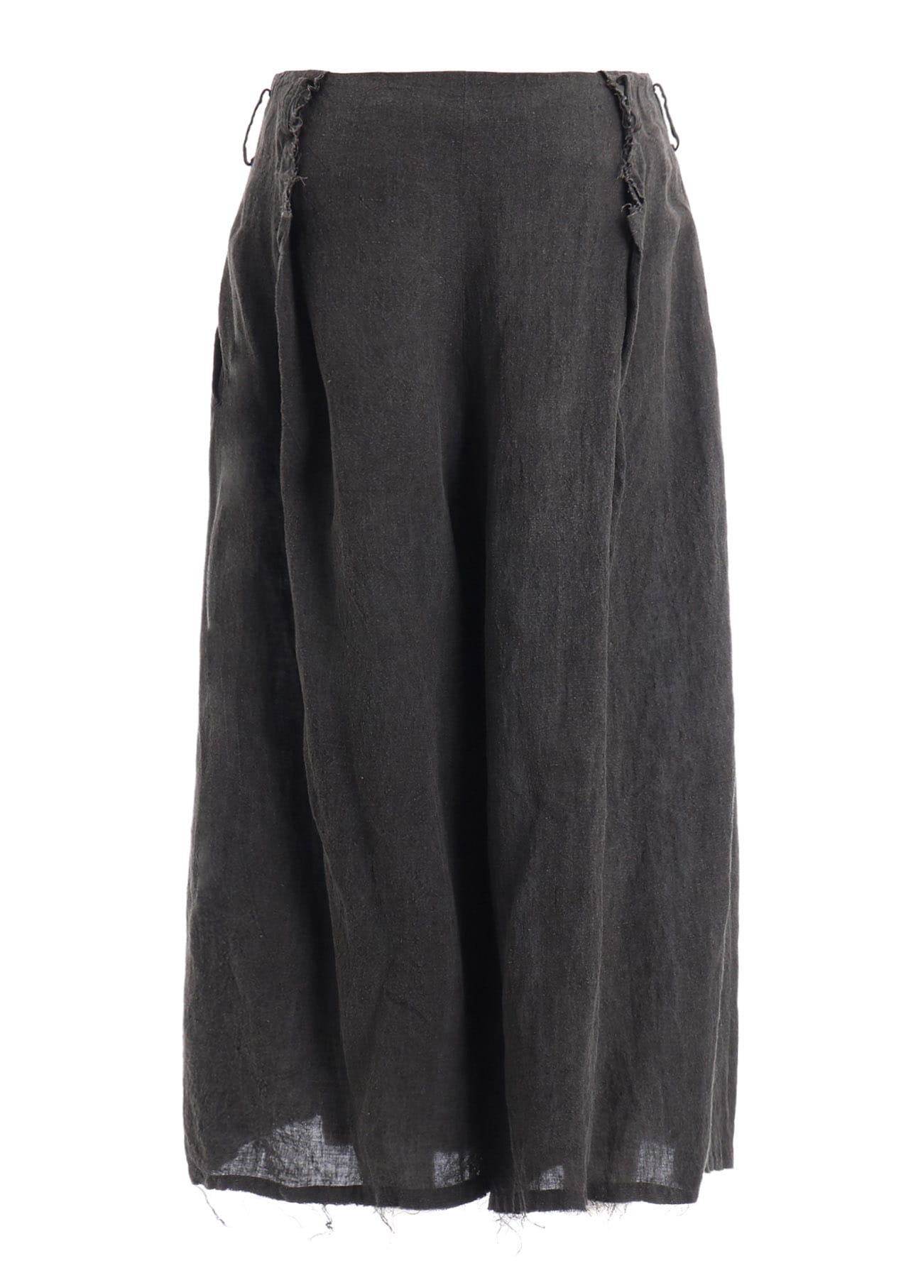 INK DYED LAWN TUCK WIDE PANTS