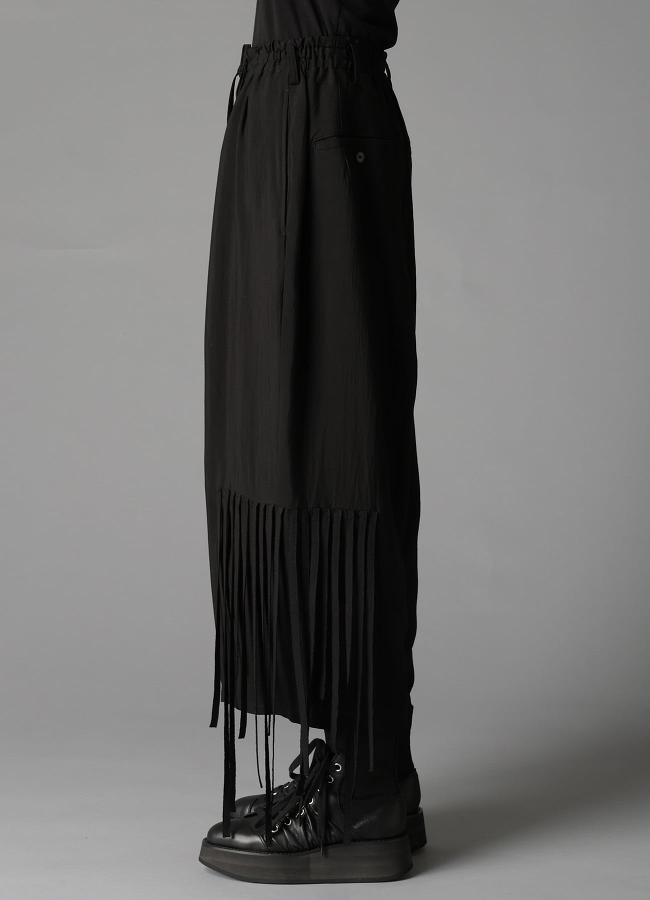 HIGH TWISTED GABARDINE FRINGE PATNS