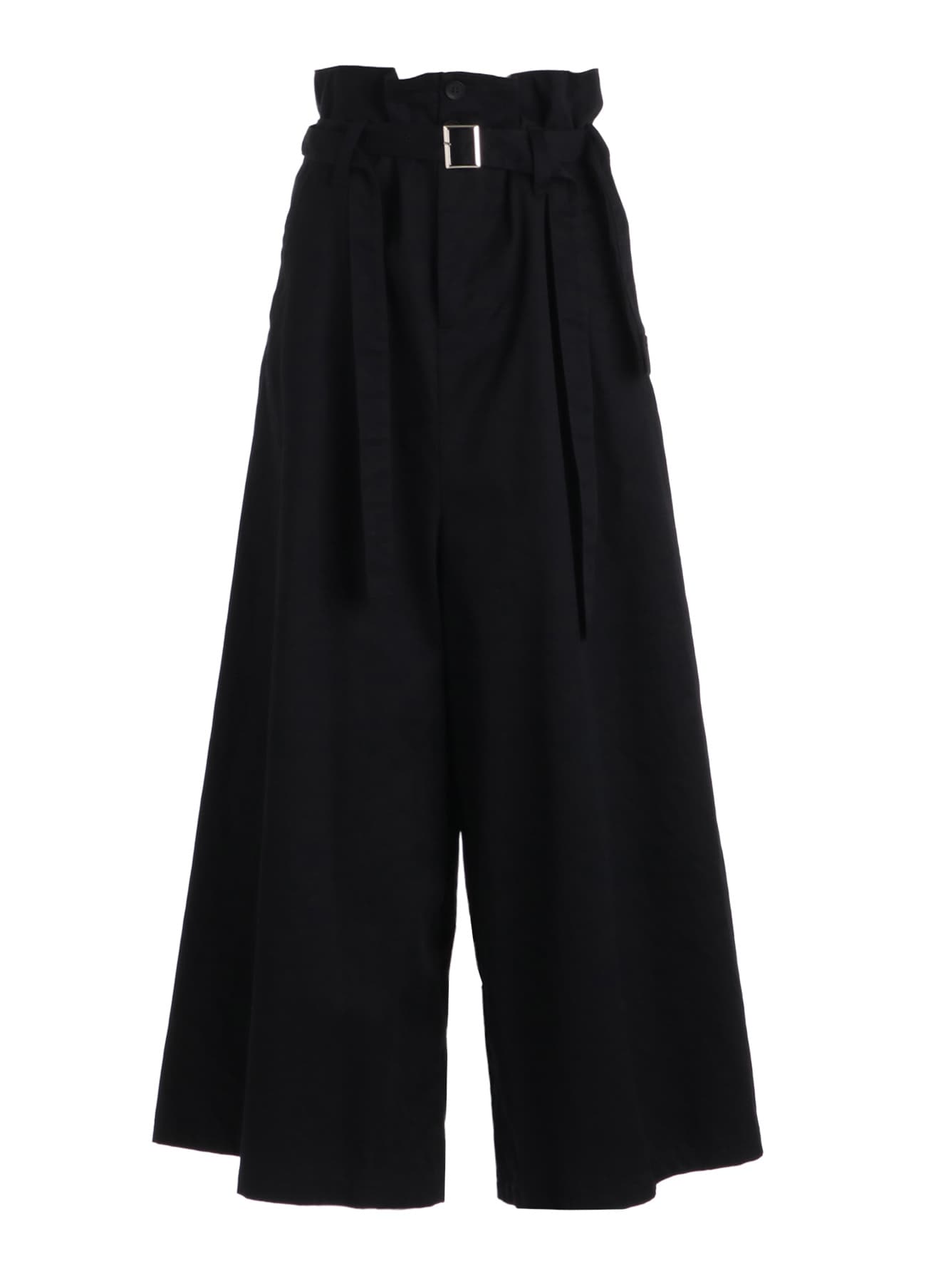 C TWILL BELTED WIDE PANTS
