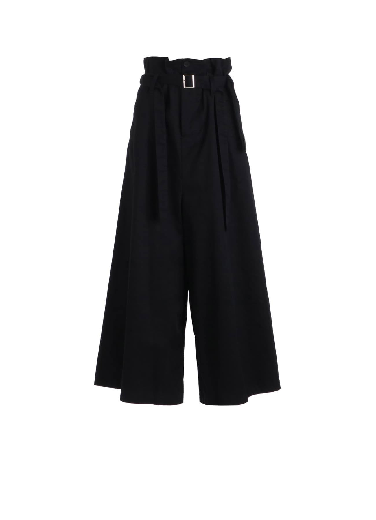 C TWILL BELTED WIDE PANTS