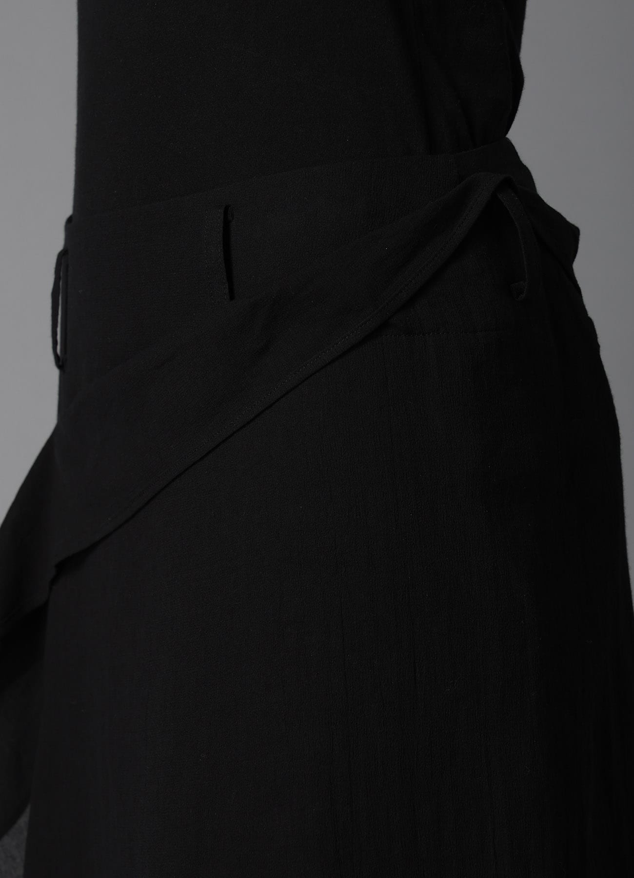 COTTON CHIFFON LACE-UP SKIRT