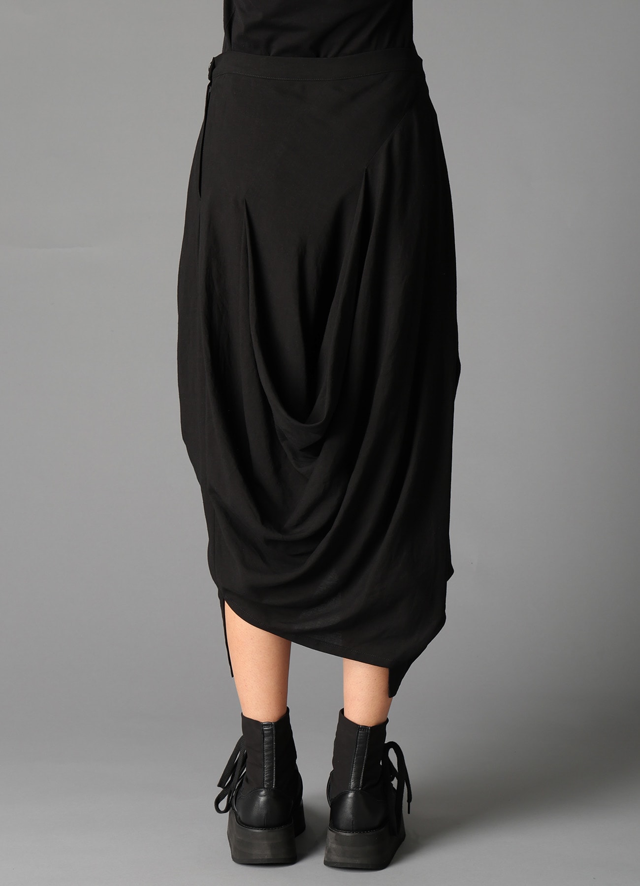 CELLULOSE/ LINEN LAWN DRAPED SKIRT