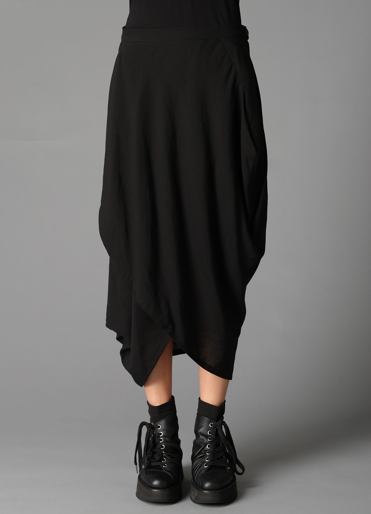 CELLULOSE/ LINEN LAWN DRAPED SKIRT