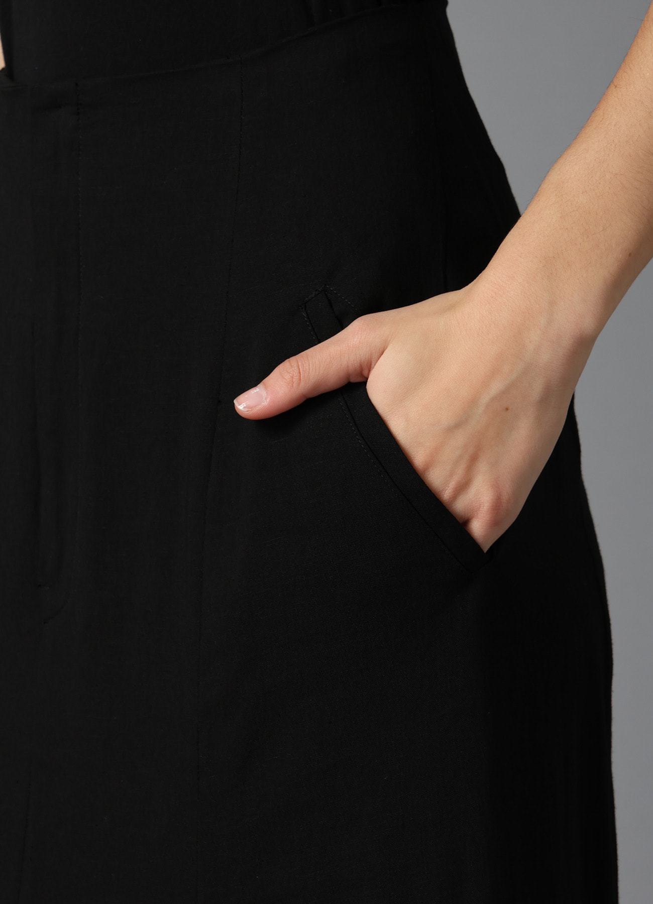 CELLULOSE/ LINEN LAWN F FLARE SKIRT