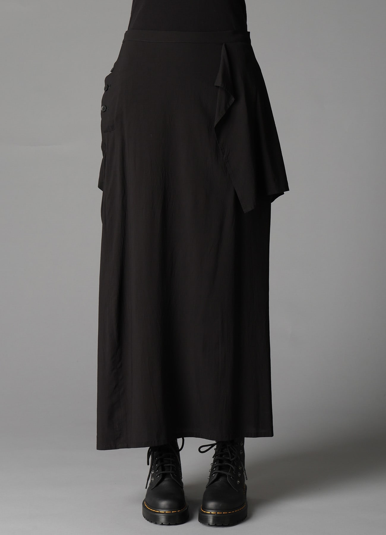 RY/ WRINKLED LAWN B TWISTED SKIRT